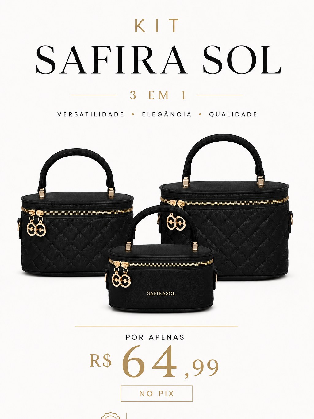 Kit Safira Sol 3 em 1