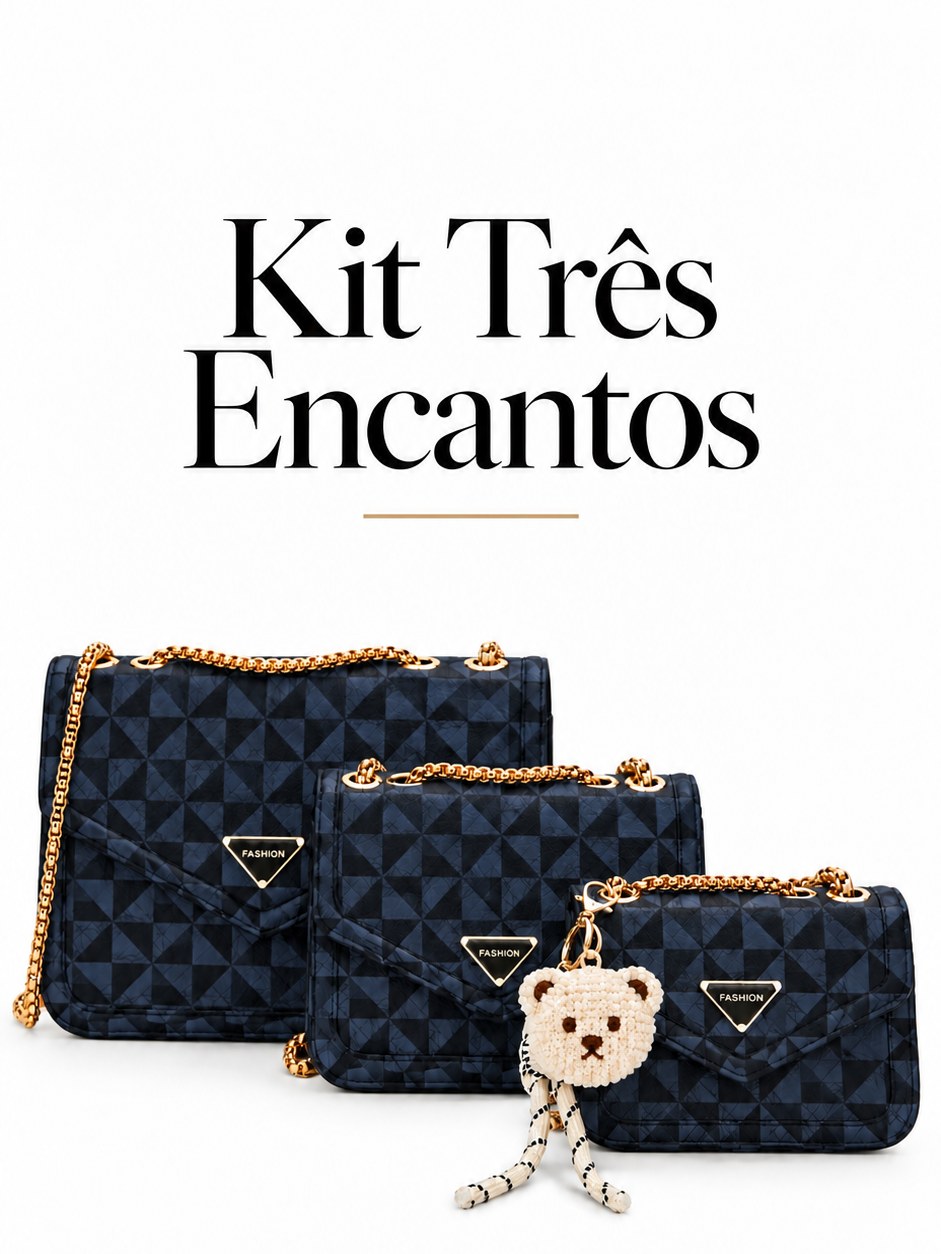 Bolsa Feminina Kit Três Encantos