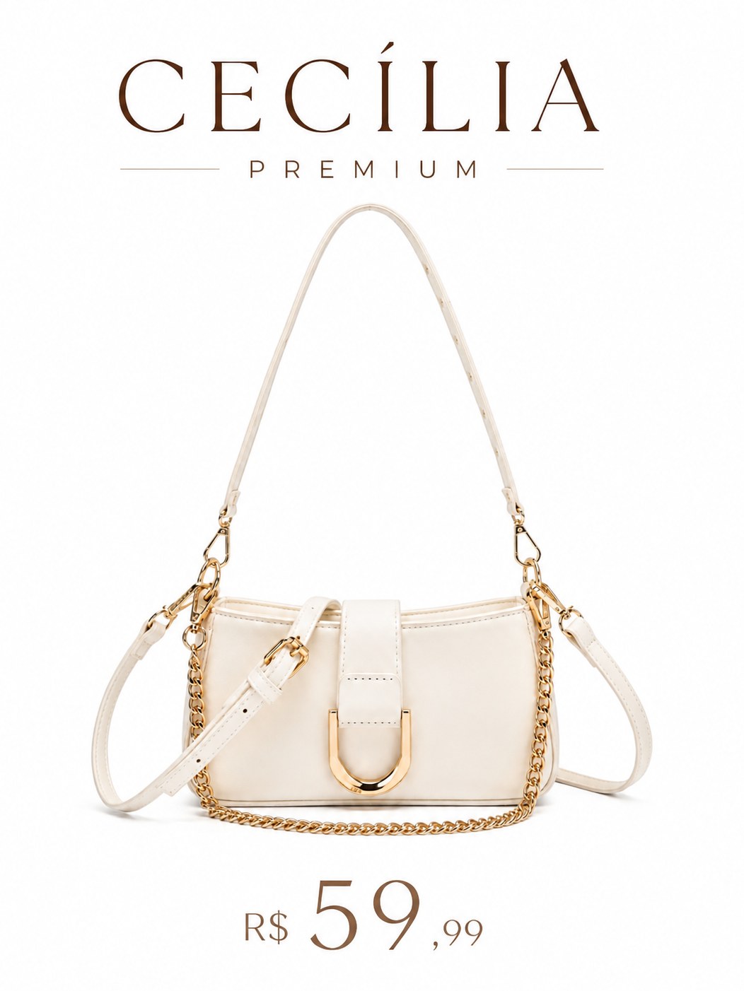 Bolsa Feminina Cecília Premium
