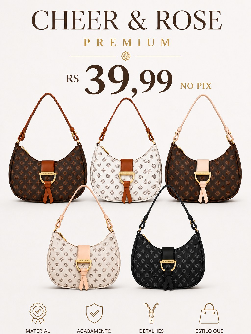 Meia Lua Cheer Rose Premium