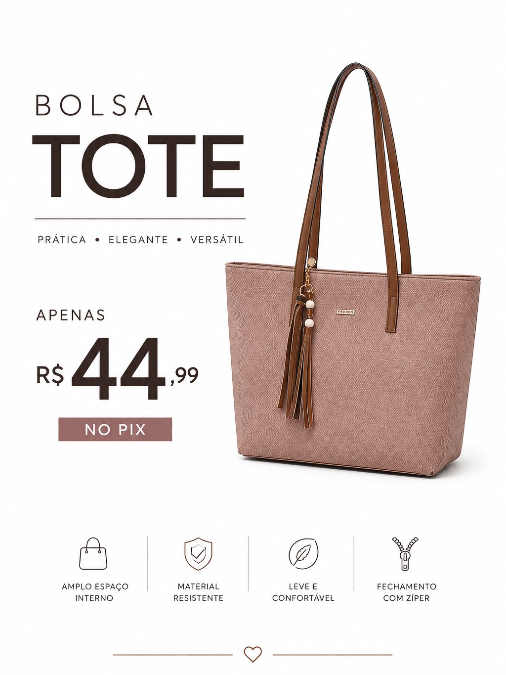 Bolsa Feminina Tote Premium