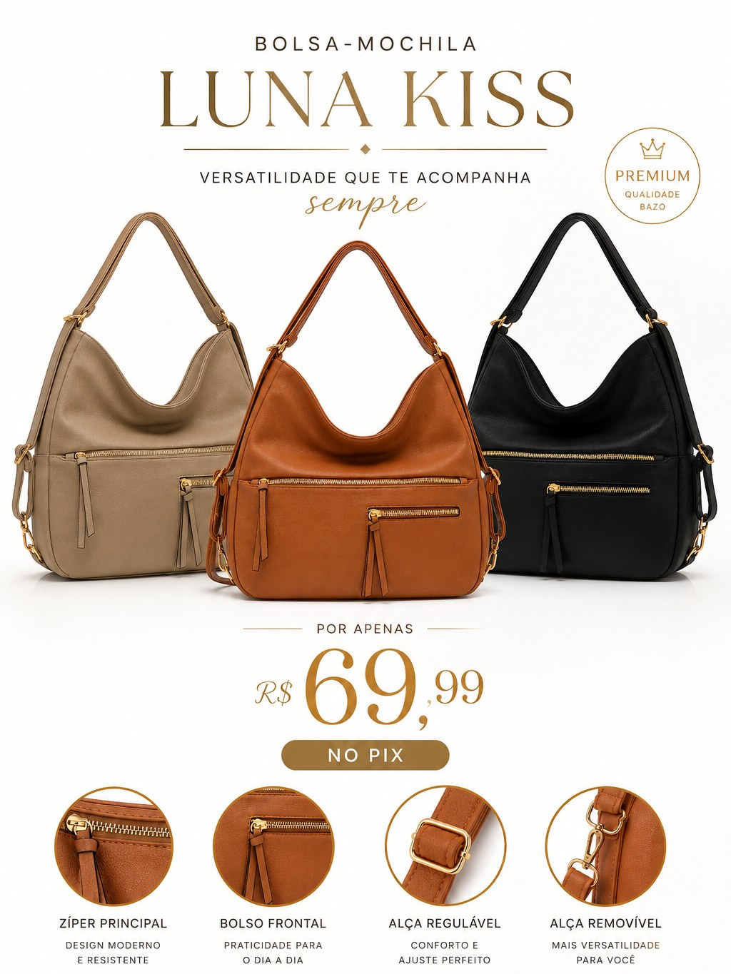 Bolsa-Mochila Luna Kiss
