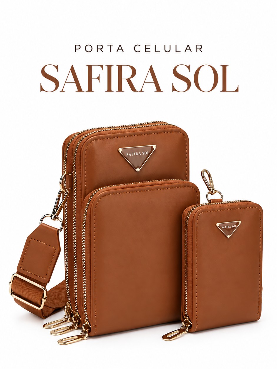 Bolsa Feminina Porta Celular Safira Sol
