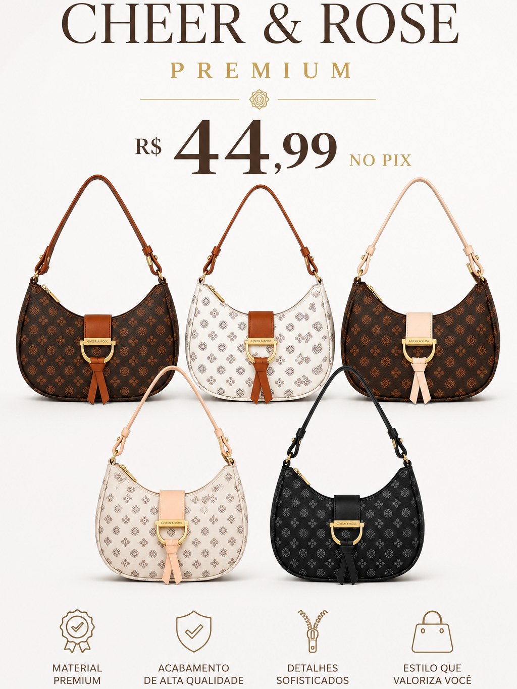 Meia Lua Cheer Rose Premium