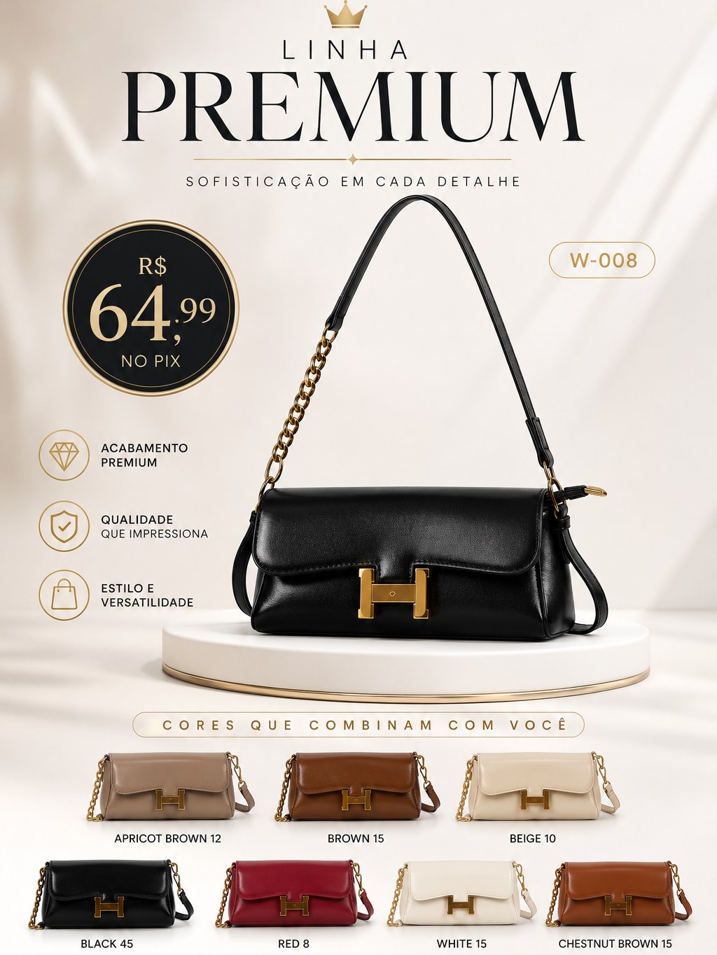 Bolsa Baguete Premium