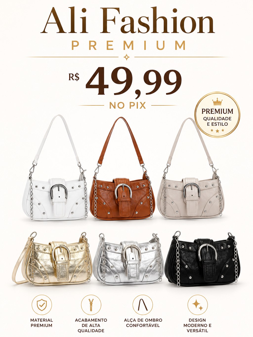 Bolsa de Festa Ali Fashion Premium