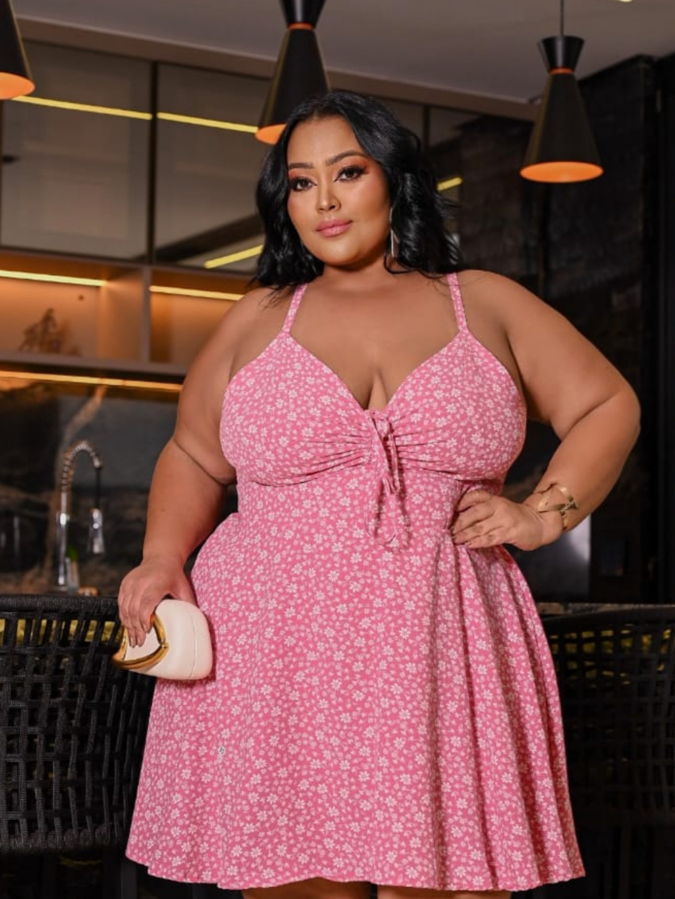 Macaquinho Plus Size Feminino
