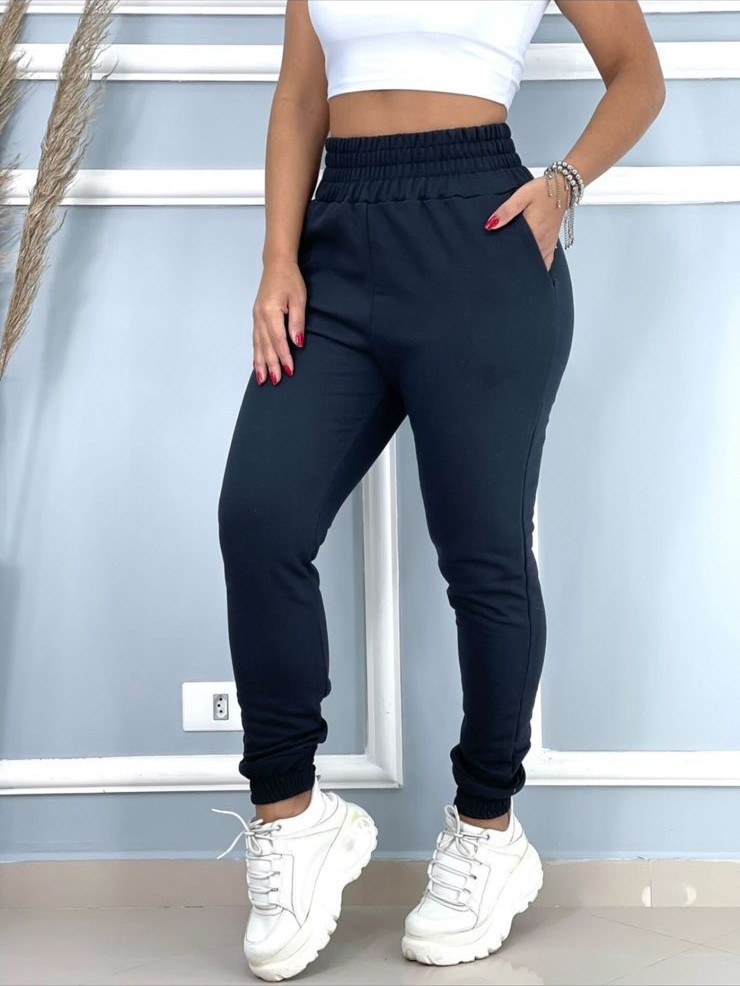 Calça Jogger Cintura Alta Feminina