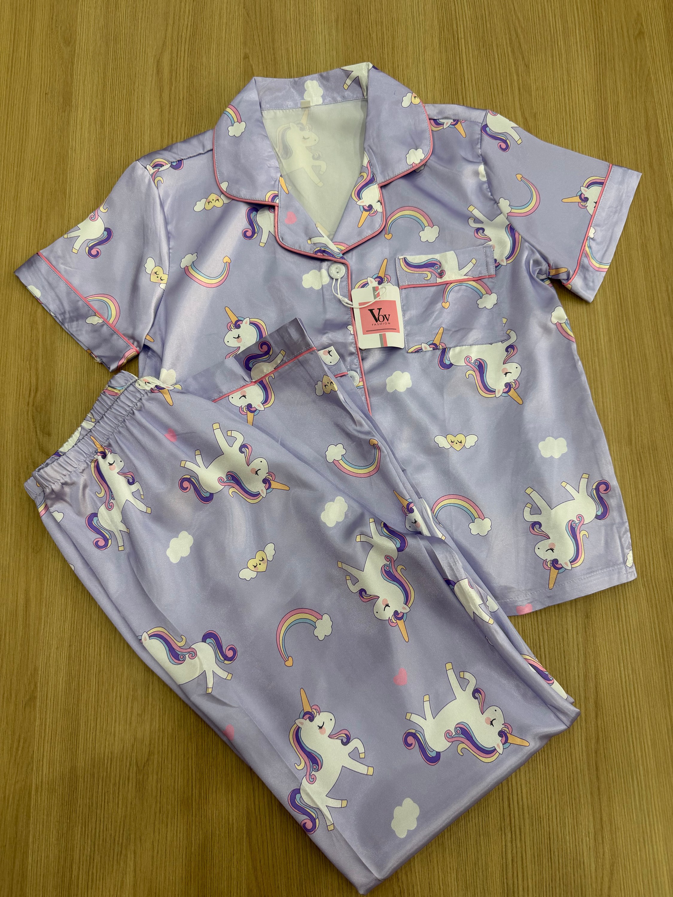 Pijama infantil 099 unicórnio