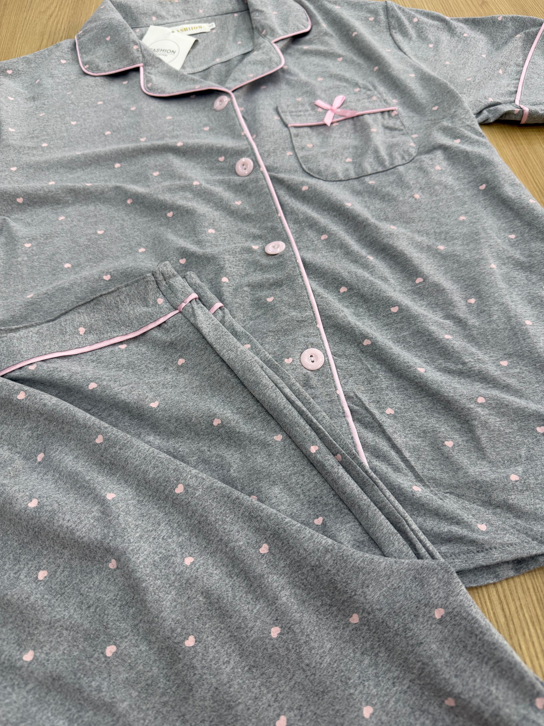 Pijama americano 918 L9 coração
