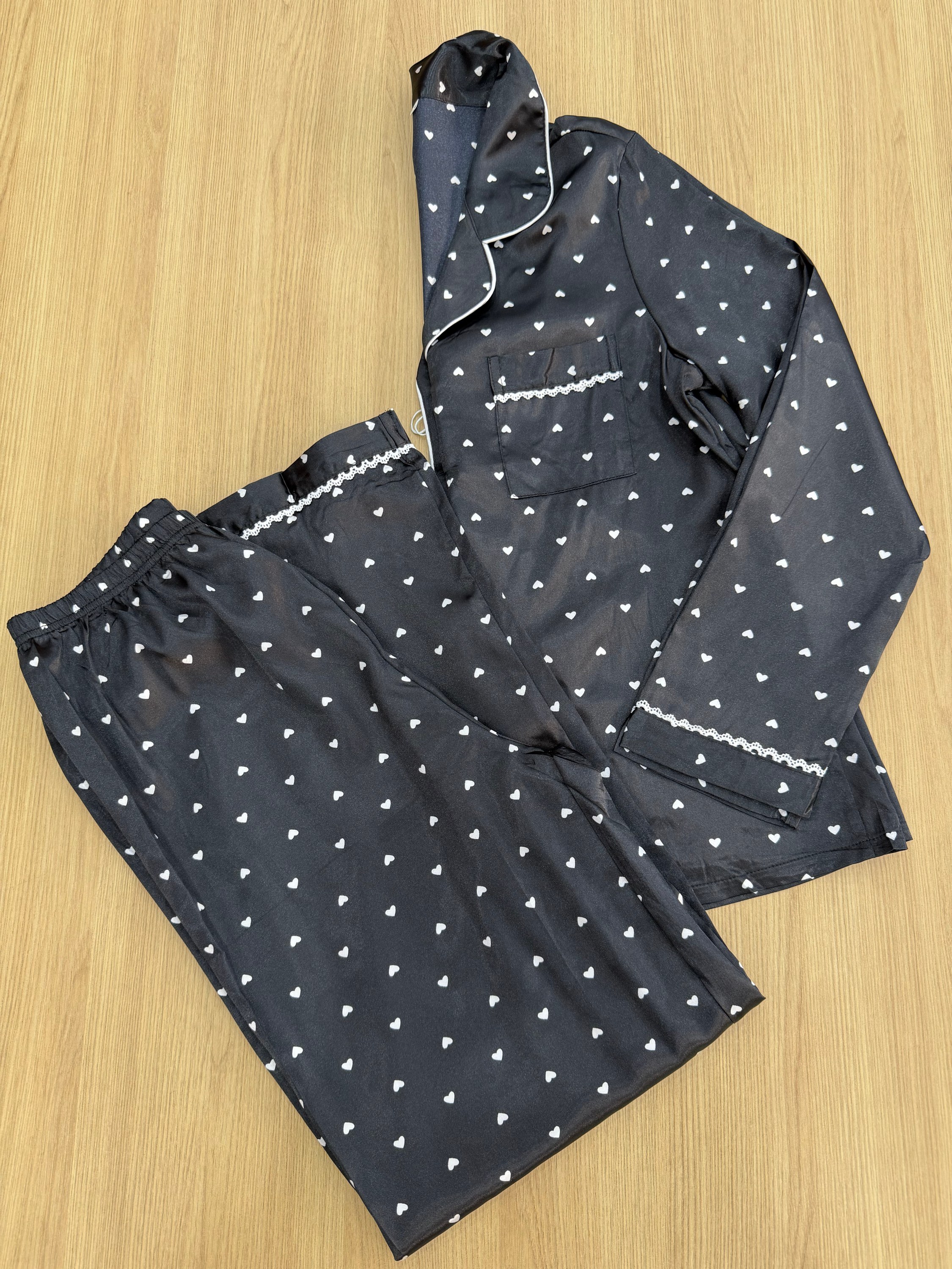 Pijama cetim manga longa SC 006