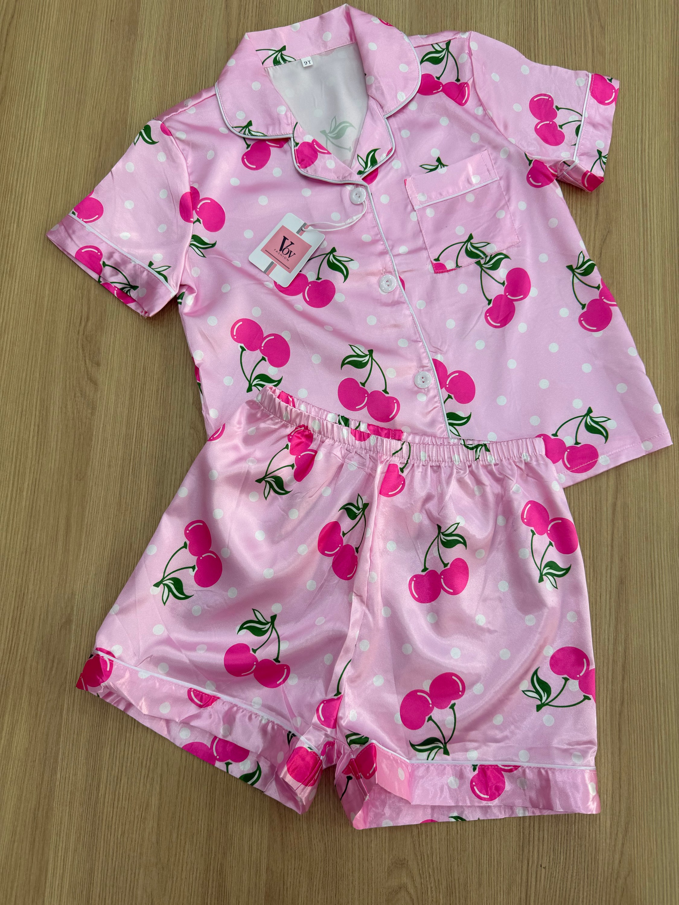 Pijama infantil cereja 017