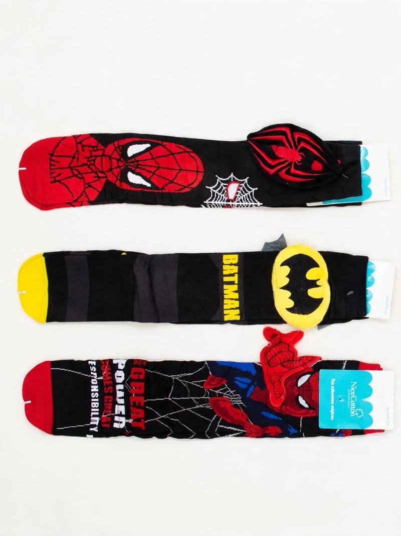 MEIA MALUKA 3D HOMEM ARANHA INFANTIL