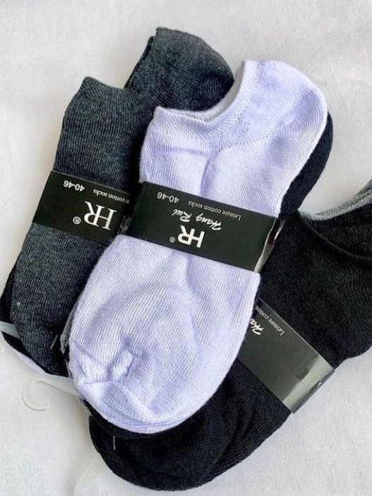 MEIA INVISÍVEL DE ALGODÃO KIT 12 PARES MASCULINA OU FEMININA