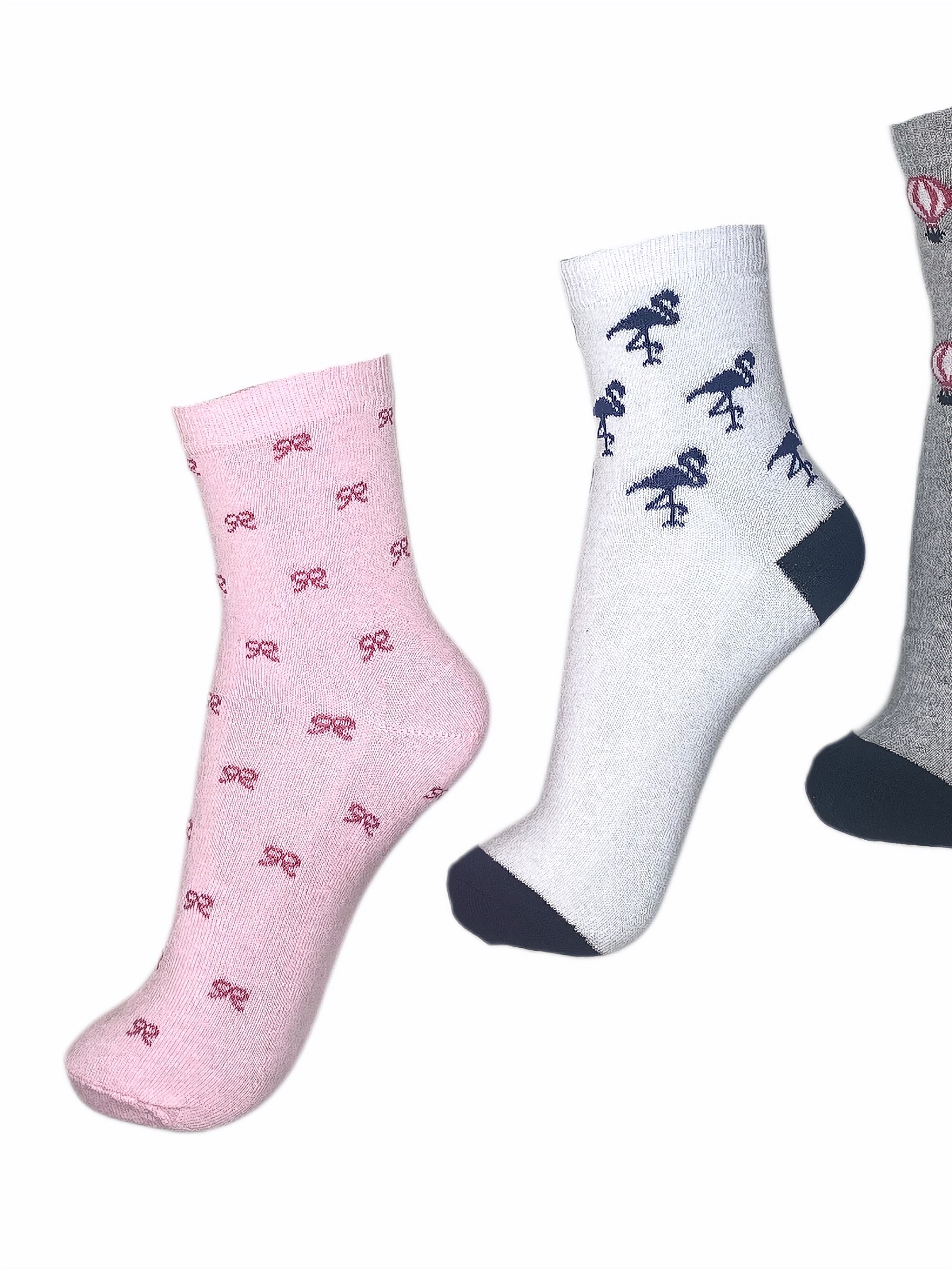 MEIA CANO ALTO FEMININA KIT 12 PARES CALÇA DO 40/44
