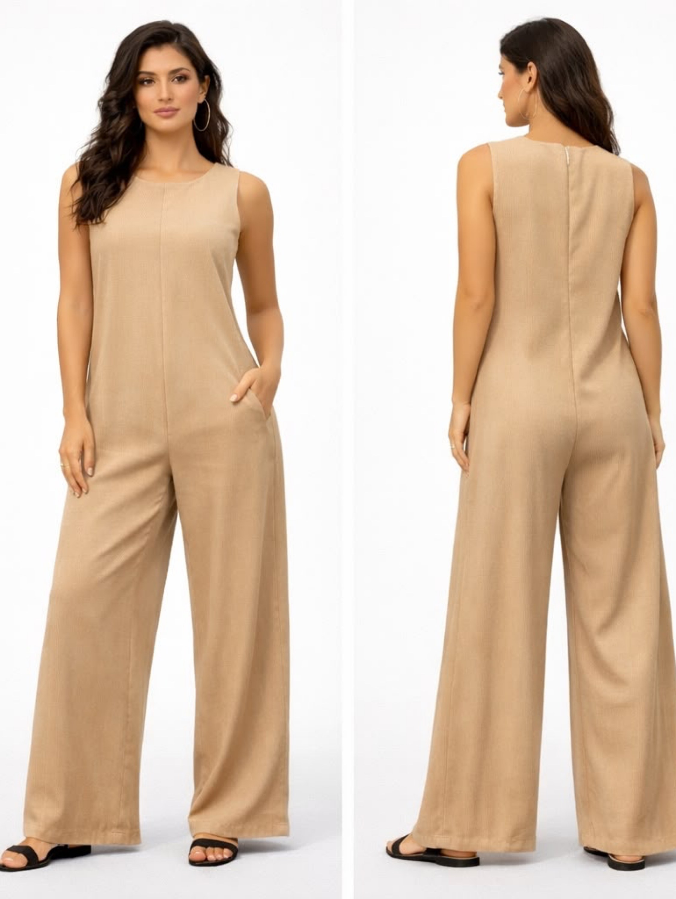 Macacão Pantalona Feminino Alfaiataria