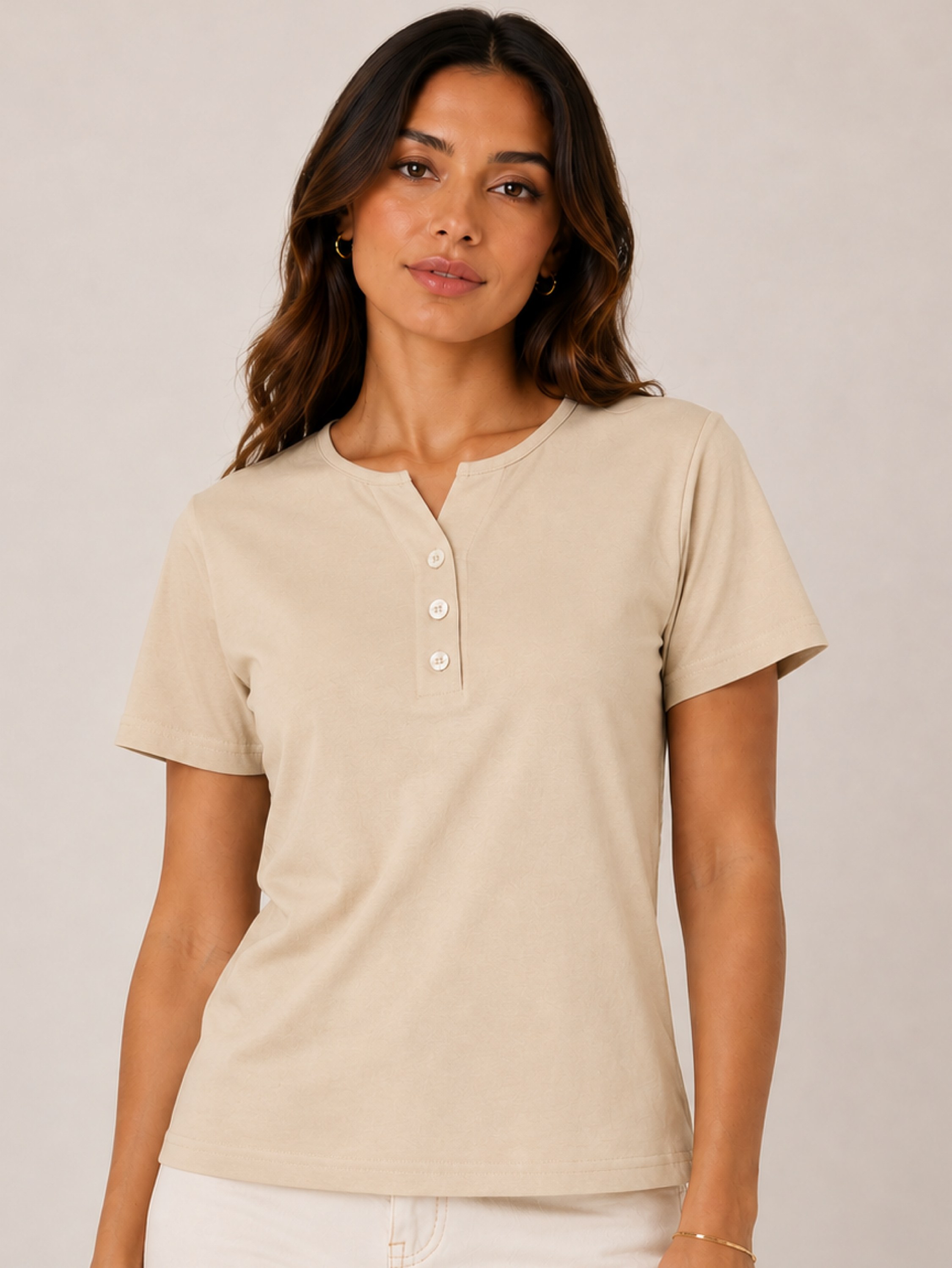 Blusa Feminina Casual Premium com Botões #2244