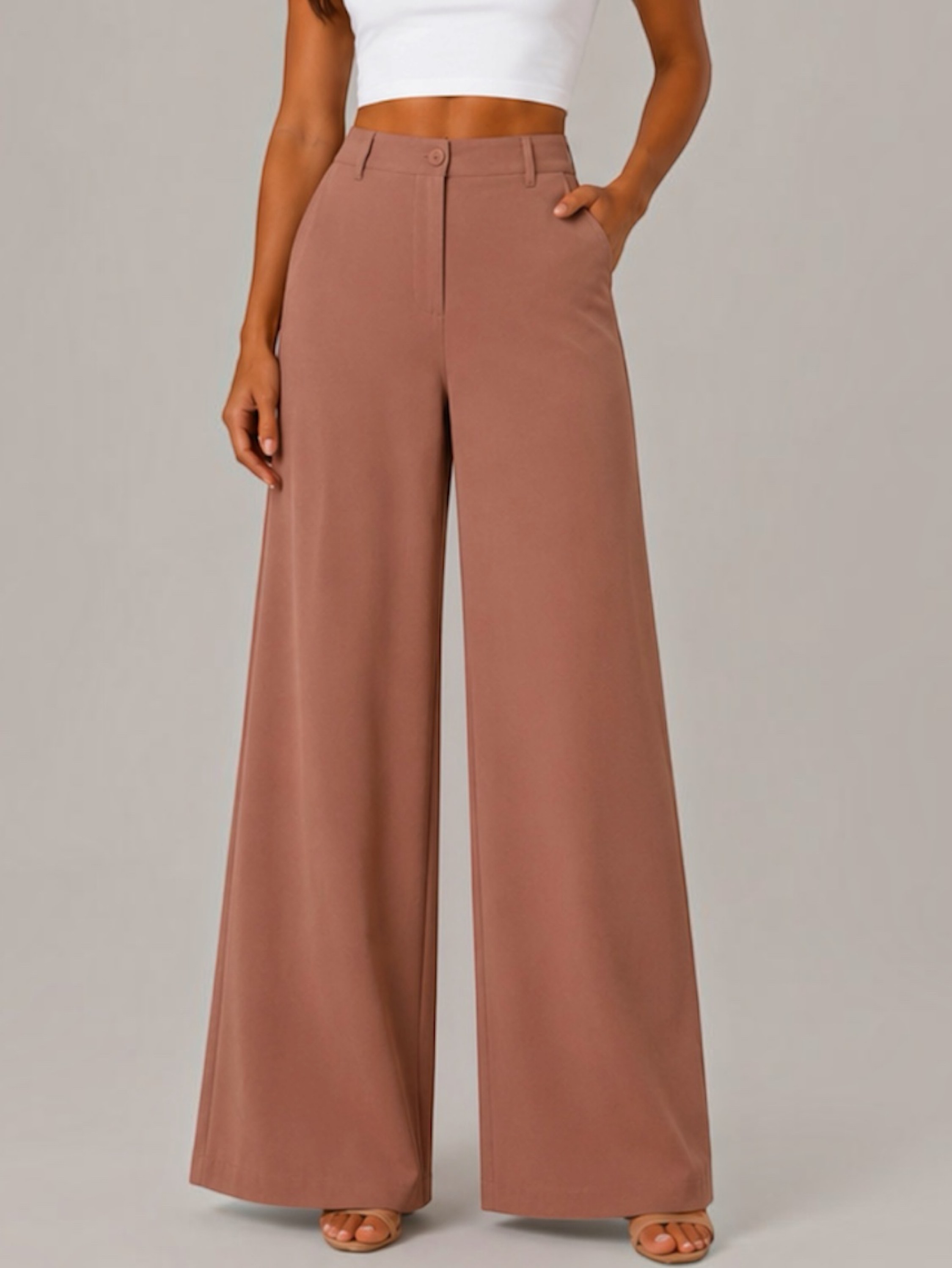 Calça Pantalona Alfaiataria Premium Feminina #013
