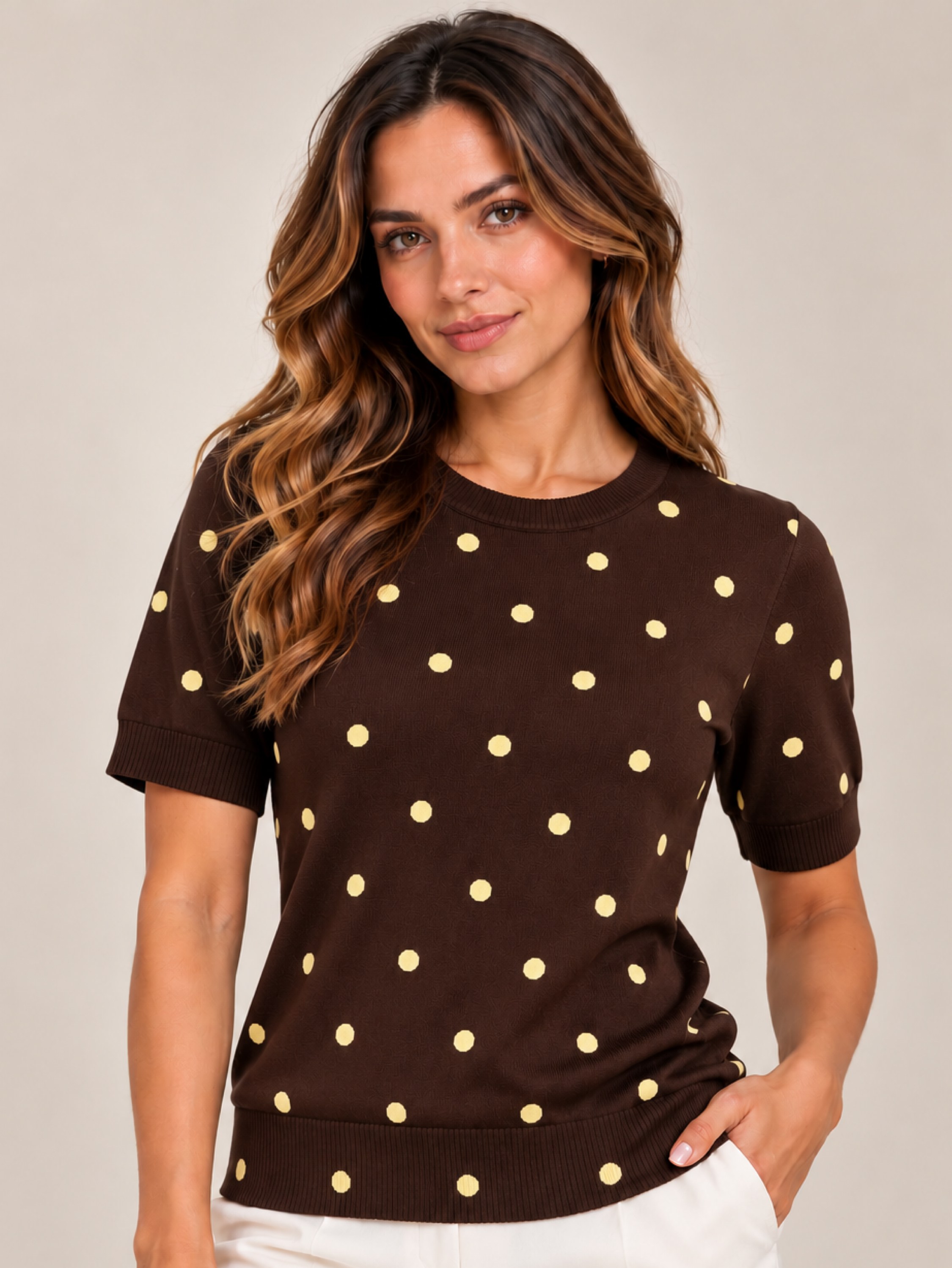 Blusa Modal Poá Chic Premium #113