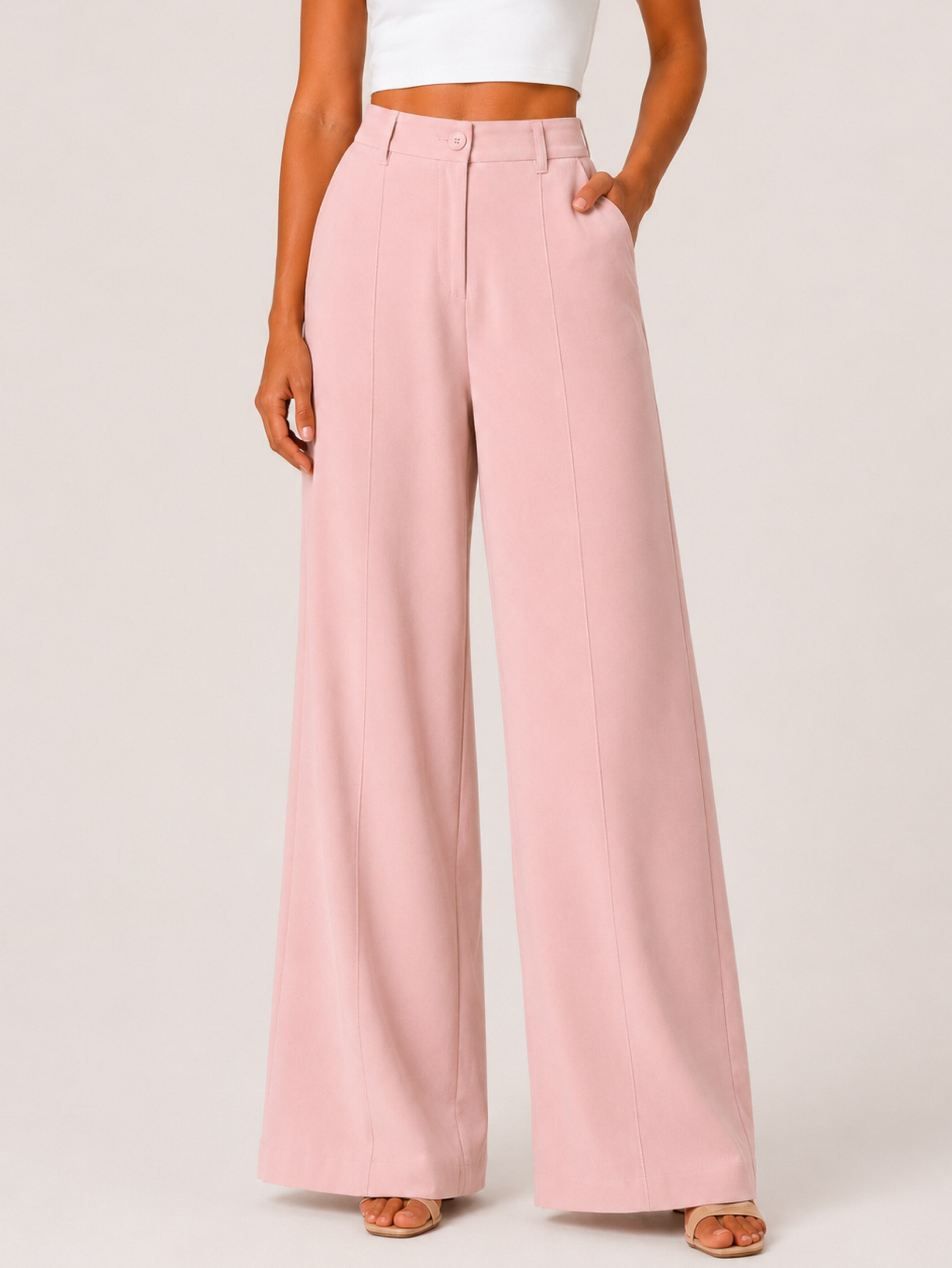 Calça Pantalona Alfaiataria Elegance Premium Feminina #334