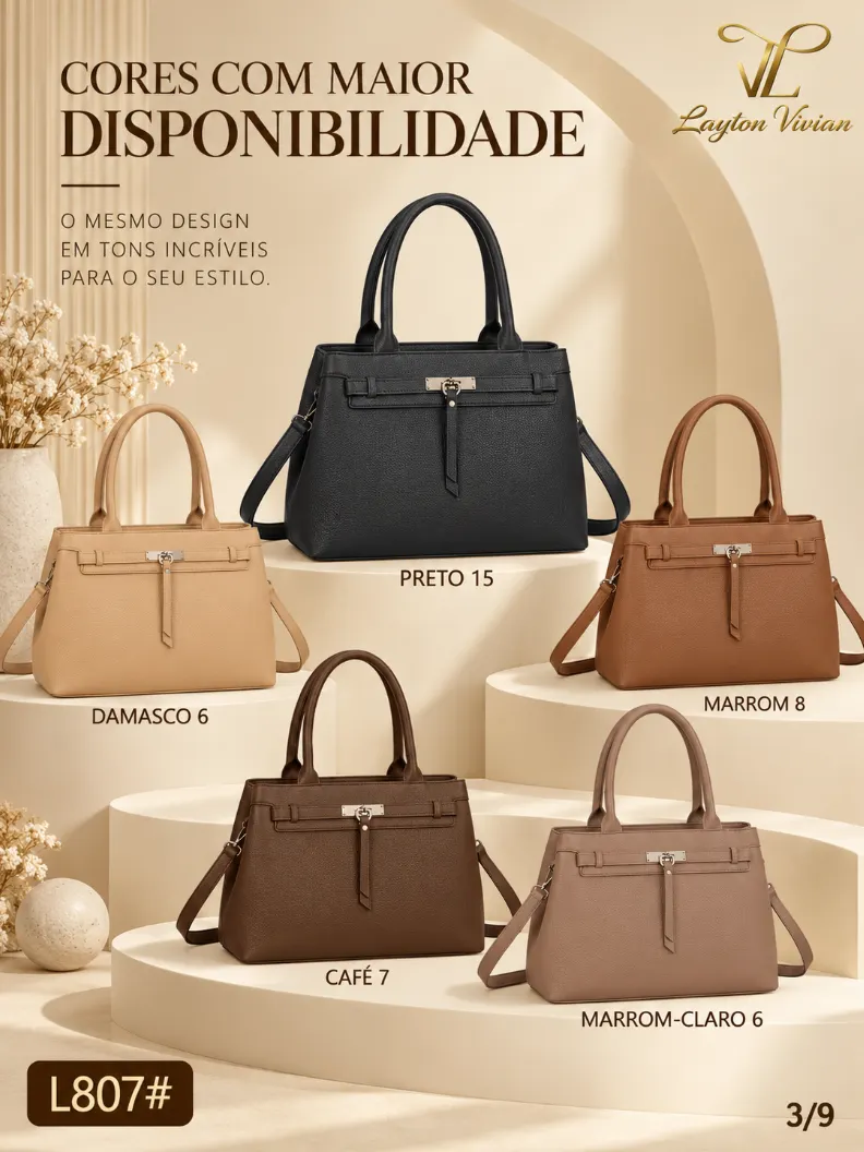 Bolsa Feminina [L807#] Grande de Ombro e Transversal