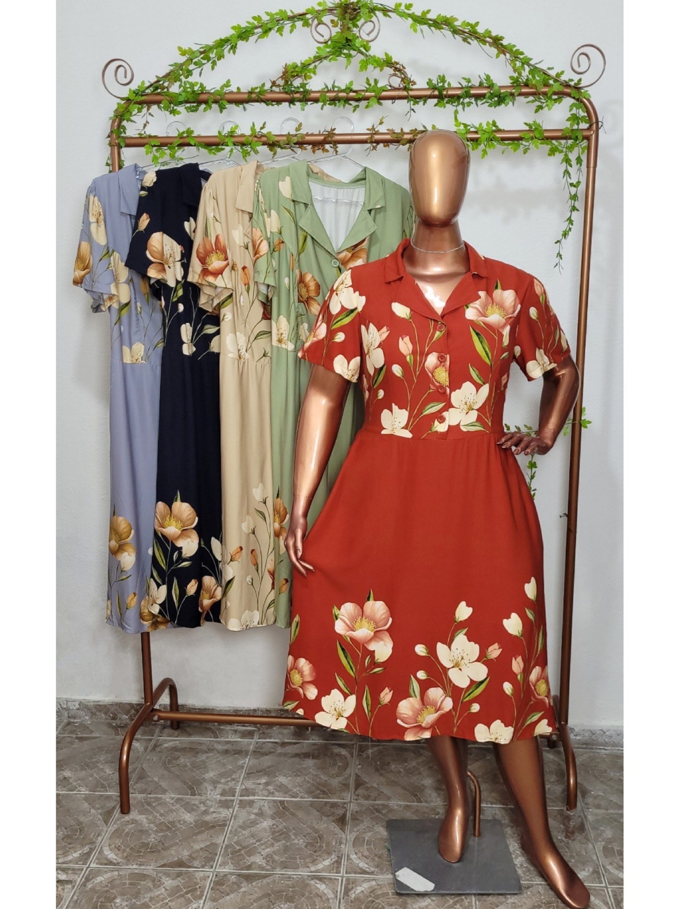 Vestido Camisa com Bolso
