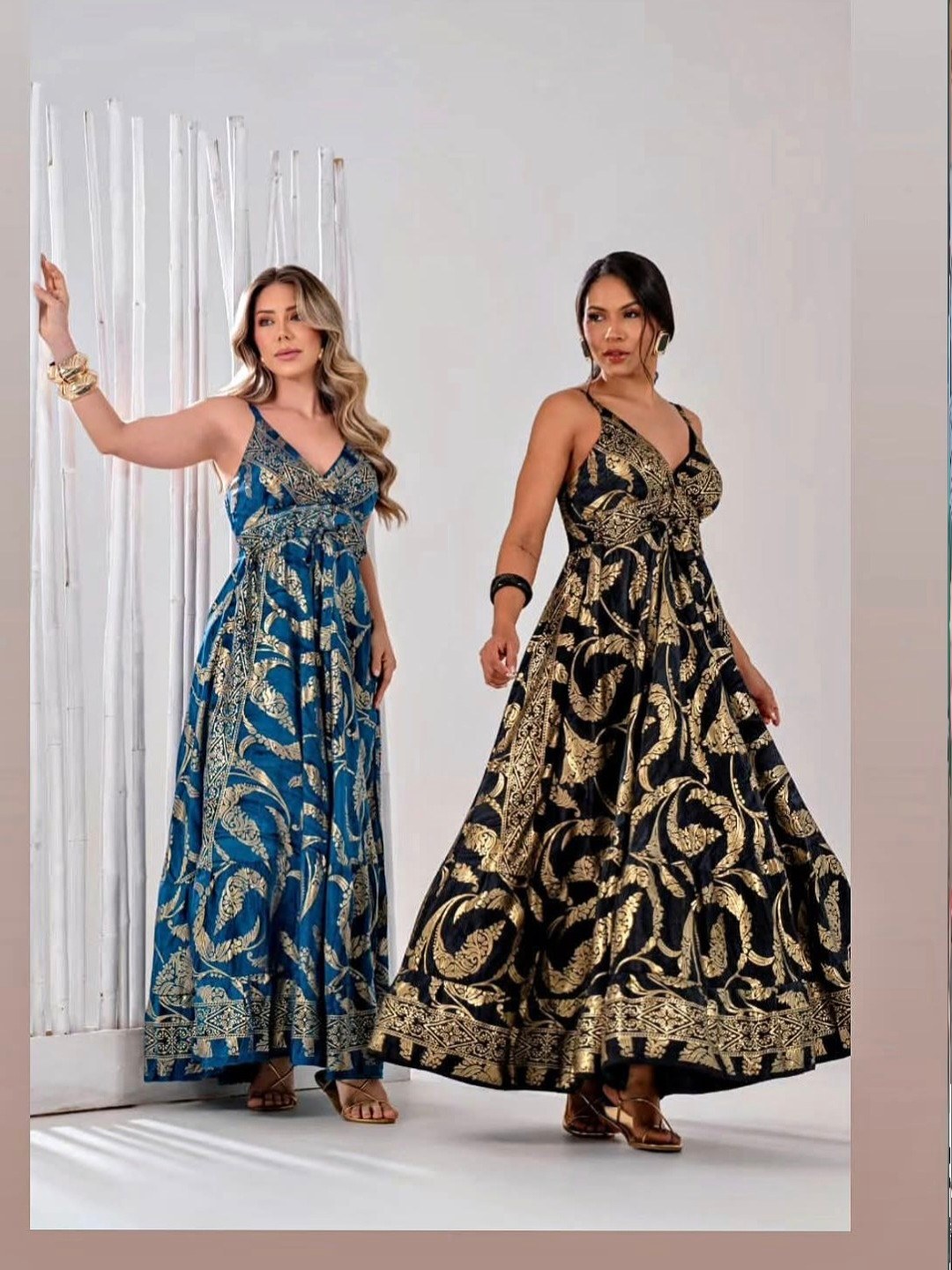 Vestido seda indiana