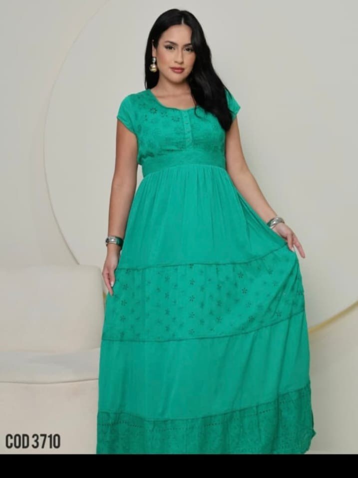 Vestido indiano Longo algodão