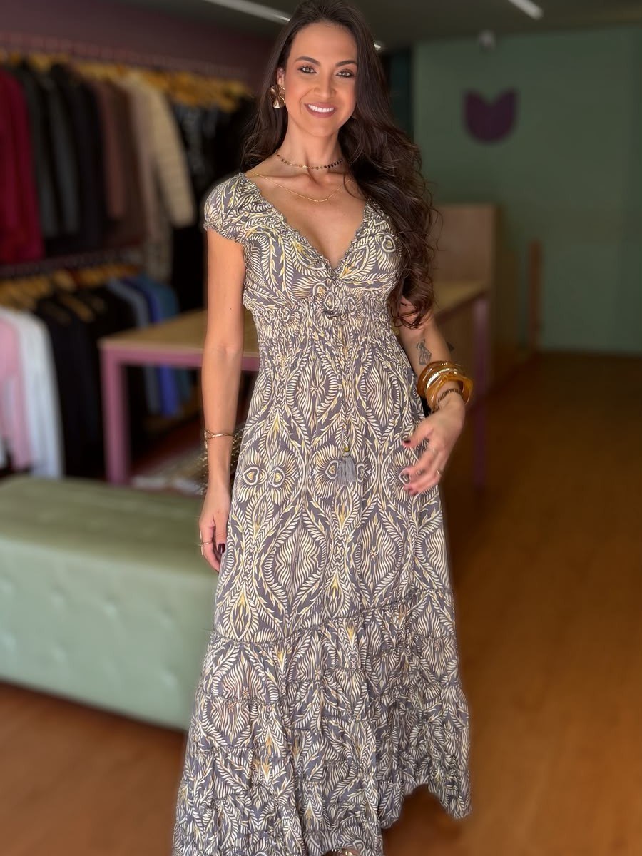 Vestido indiano seda