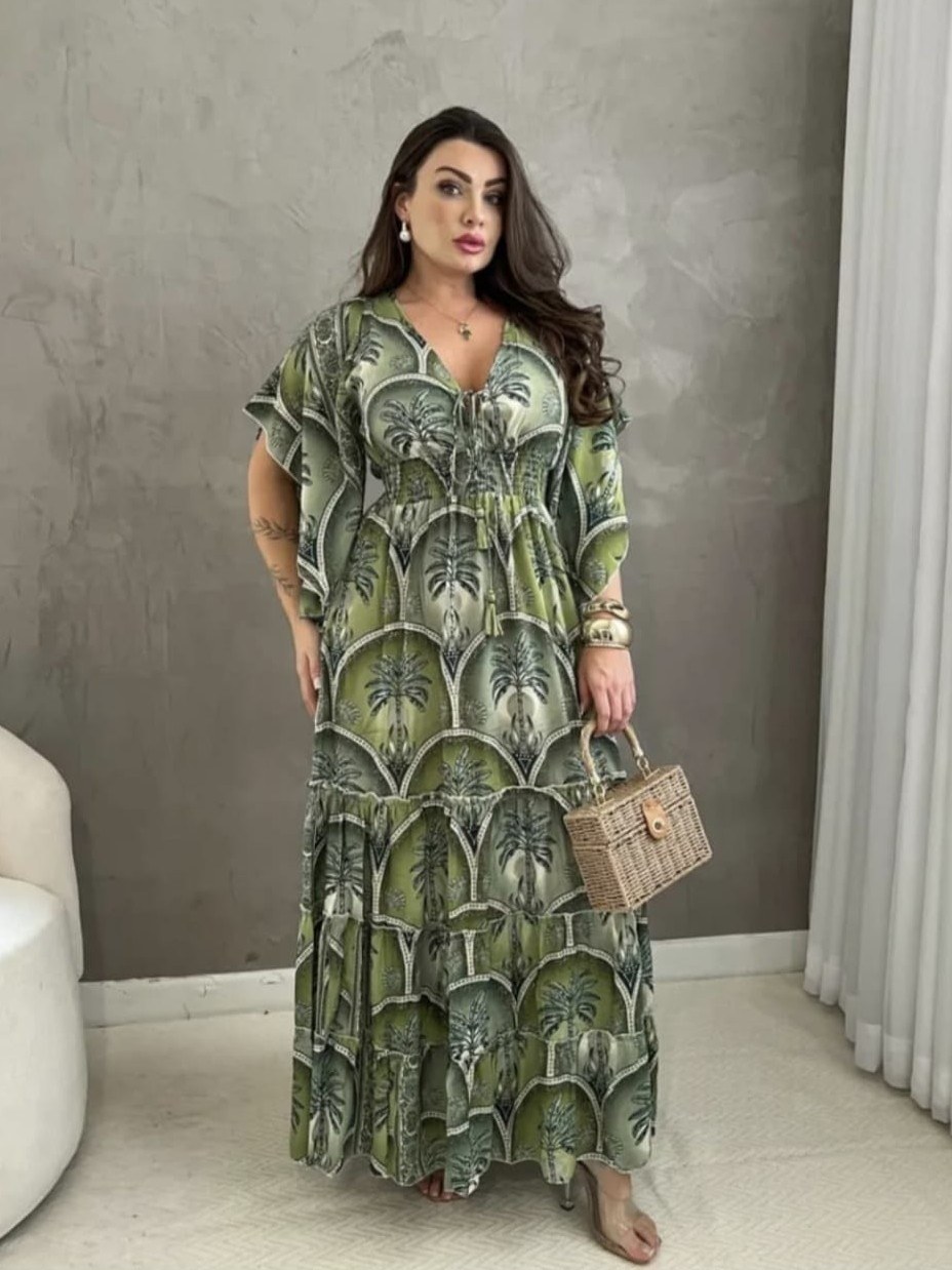 Vestido seda  Manga
