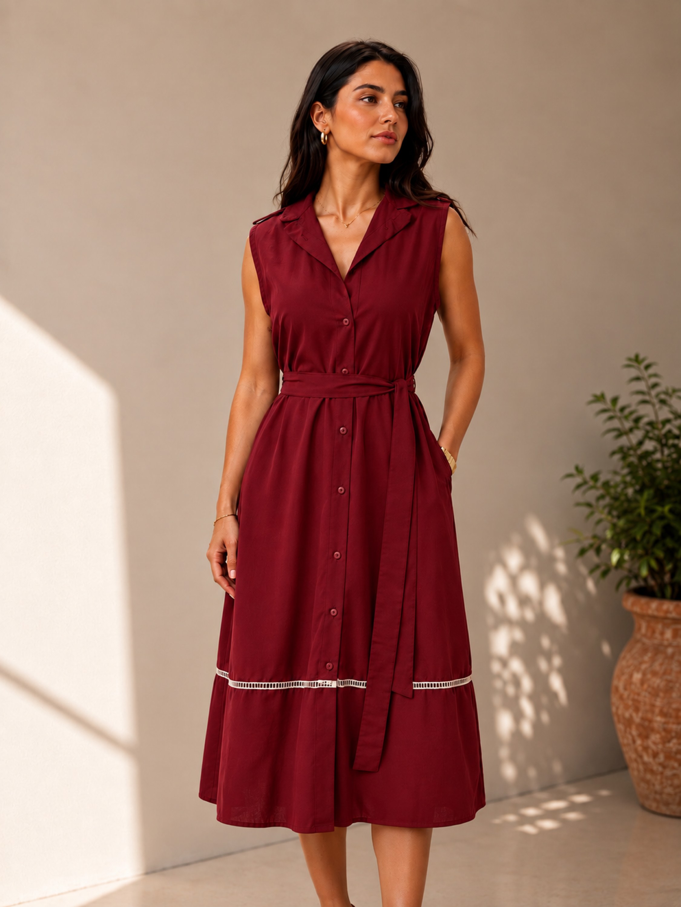 Vestido Mídi Elegante