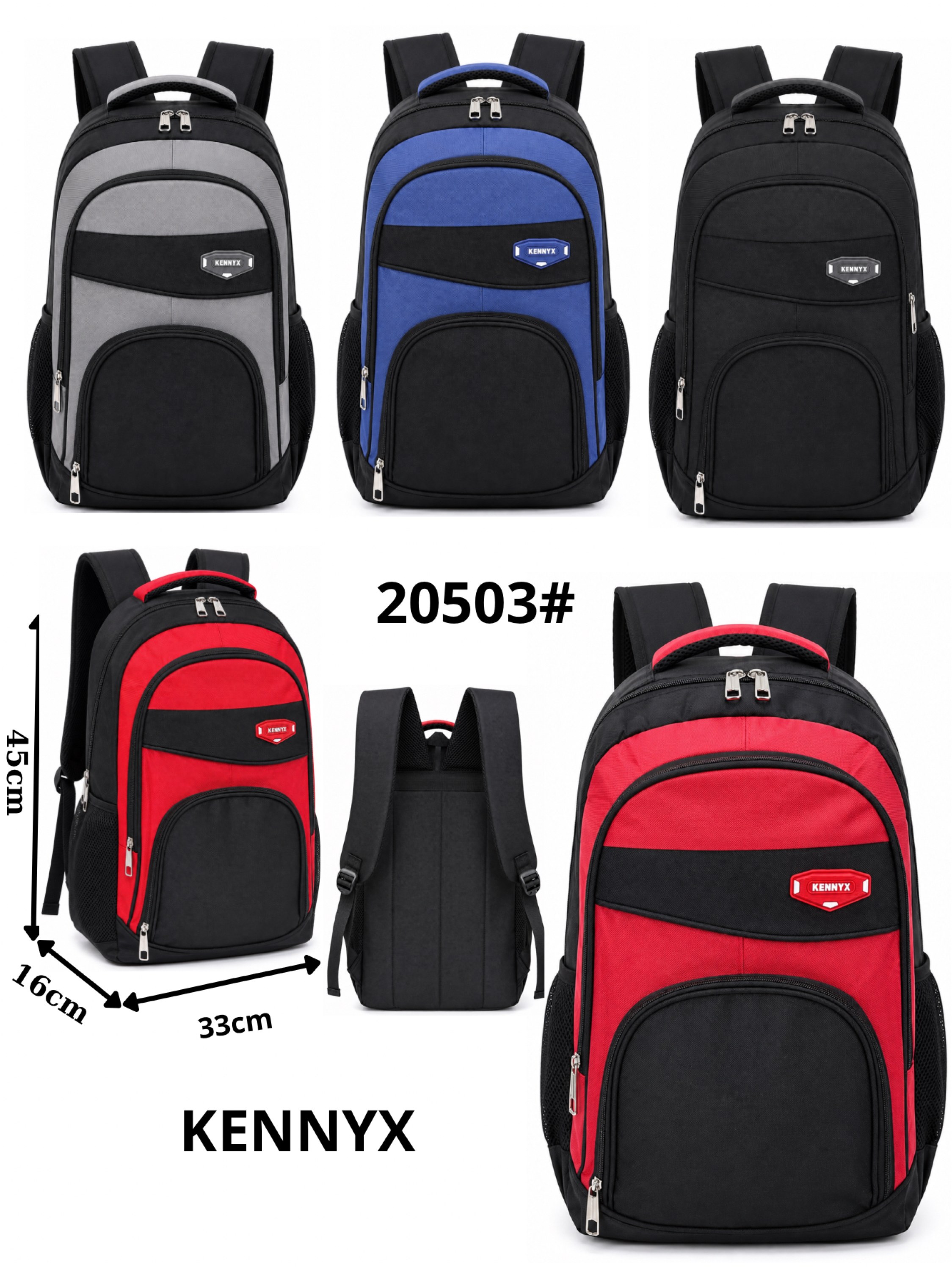 Mochila Kennyx 20503 Masculina Reforçada