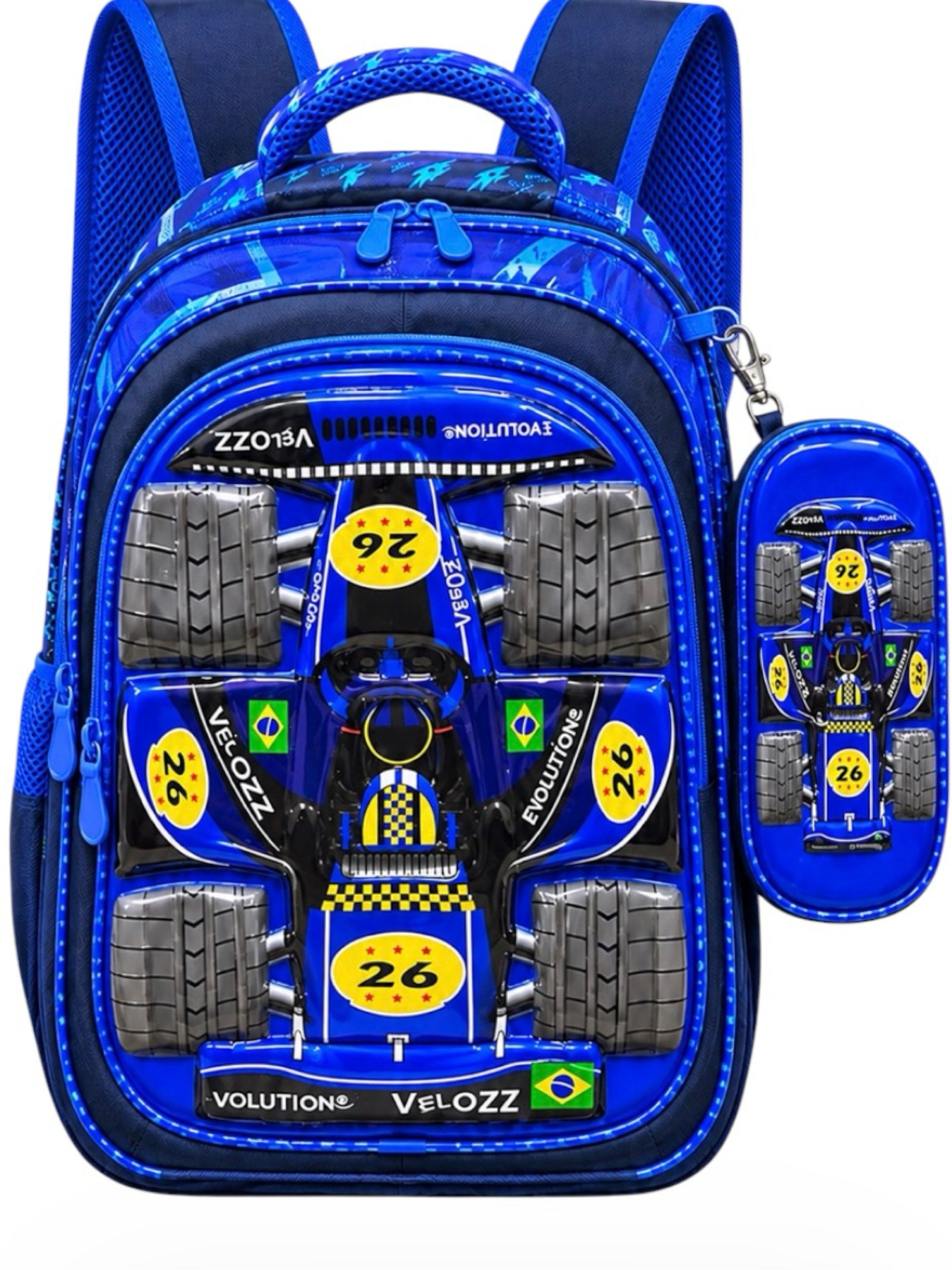 Mochila Infantil Meninos Dezenho Em 3D Em Relevo