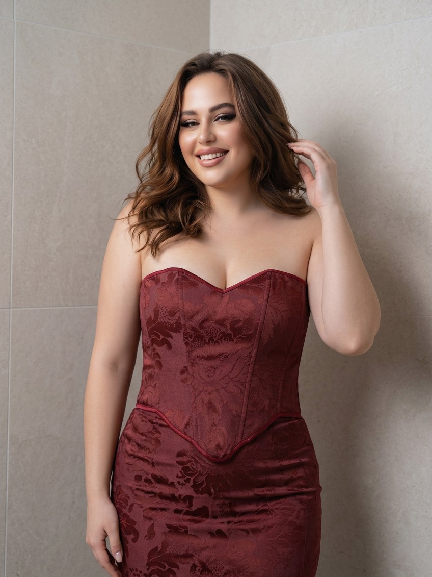 Corset PLUS SIZE tomara que caia casual