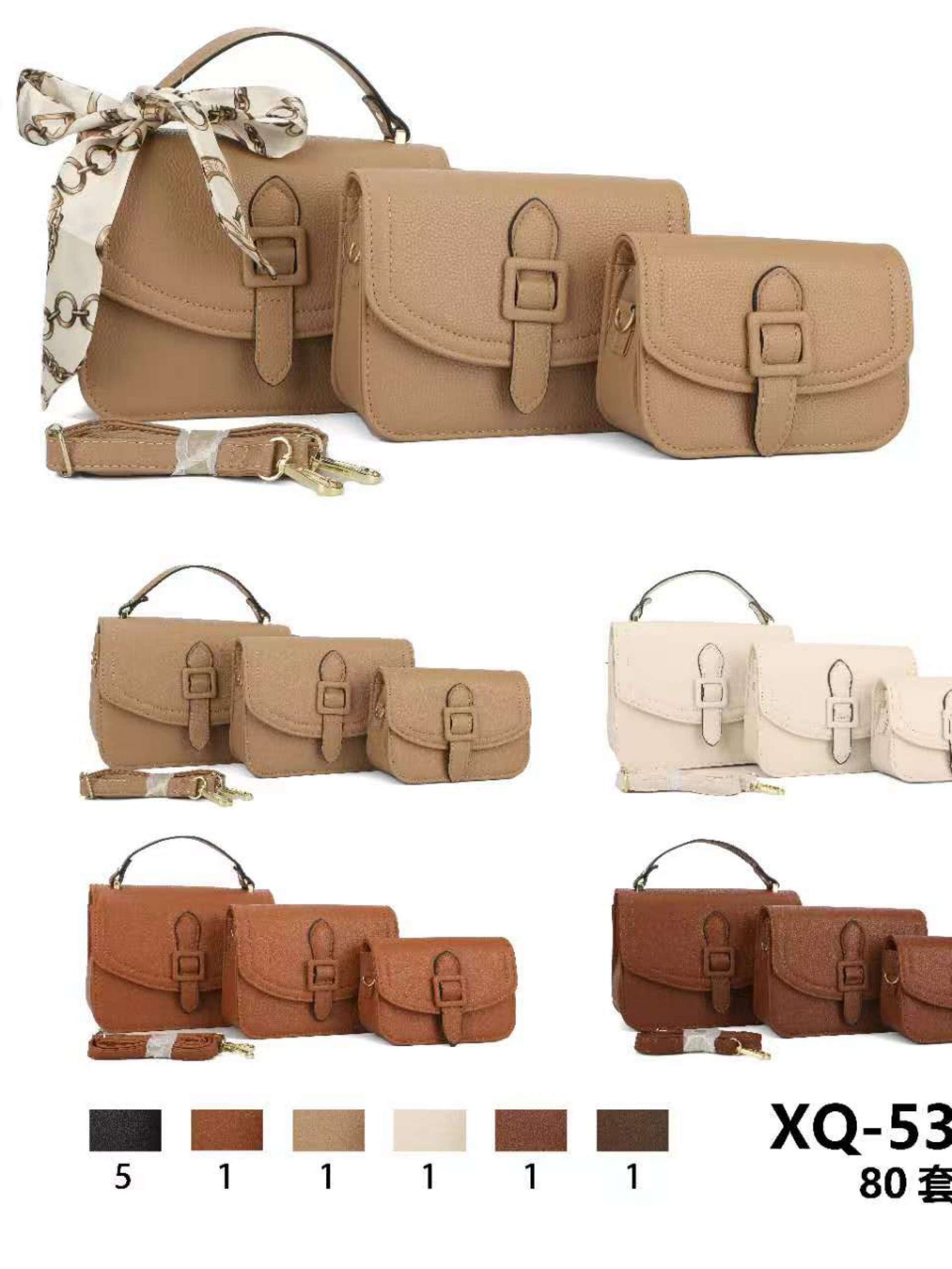 Bolsa feminina kit3 5346