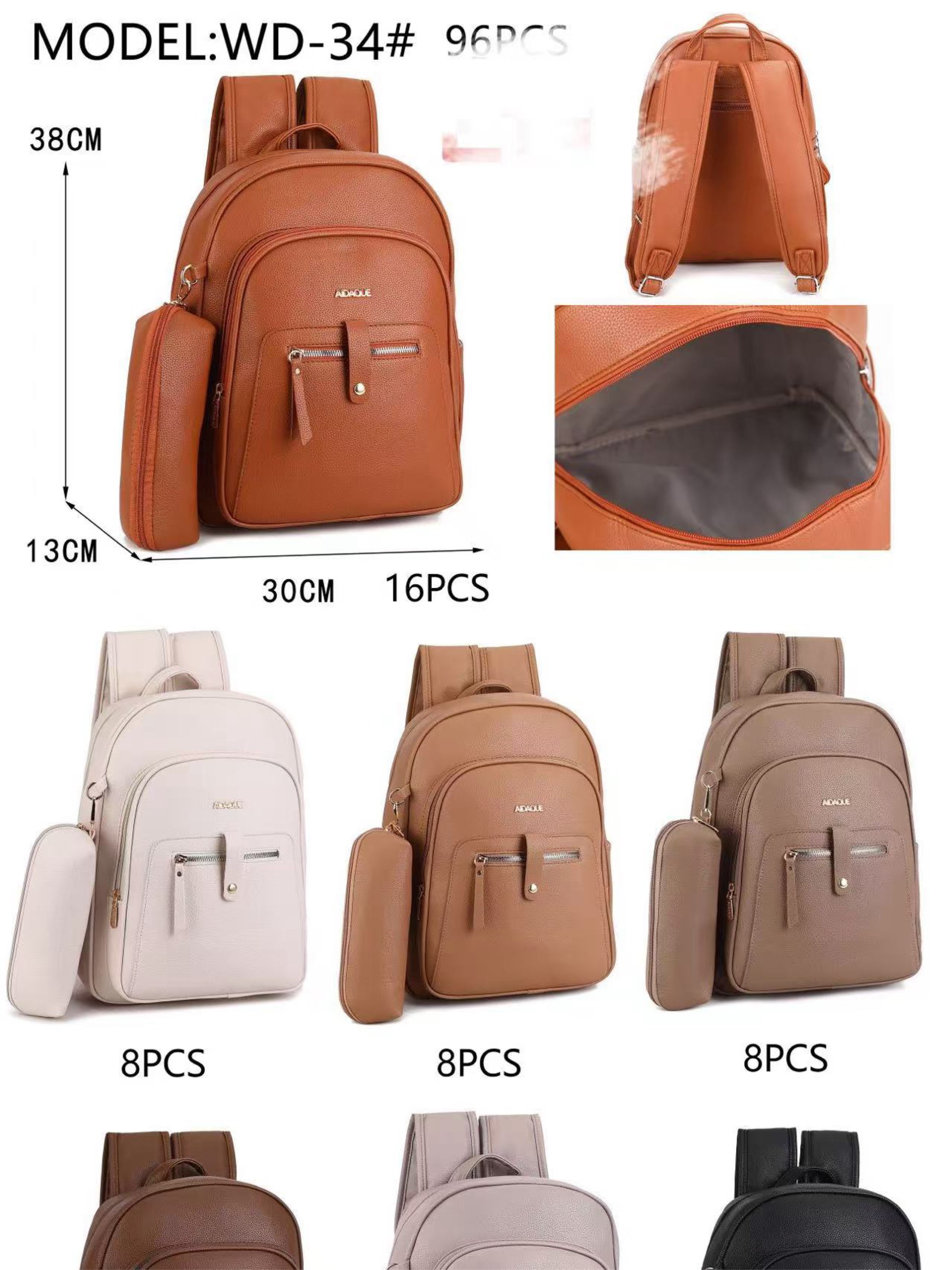 mochila feminina grande 34