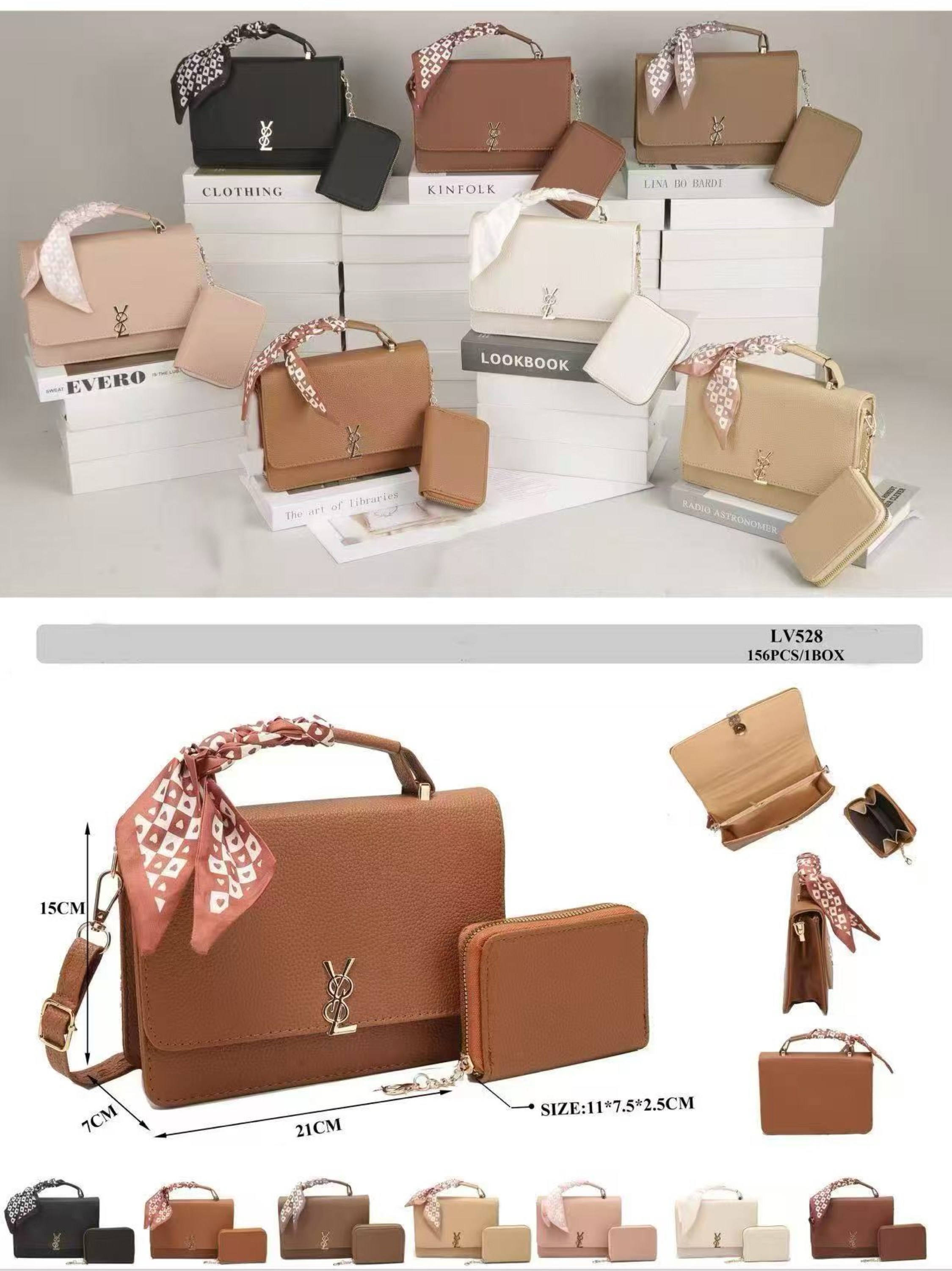 Bolsa feminina  com carteira 528