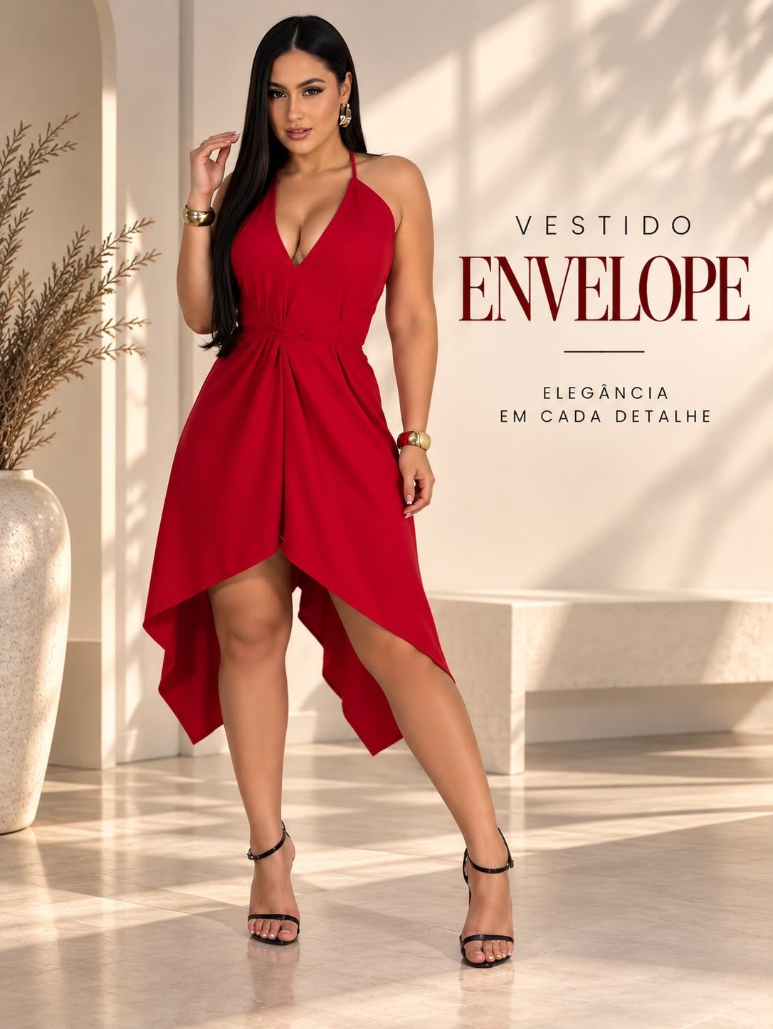 Vestido Feminino Envelope