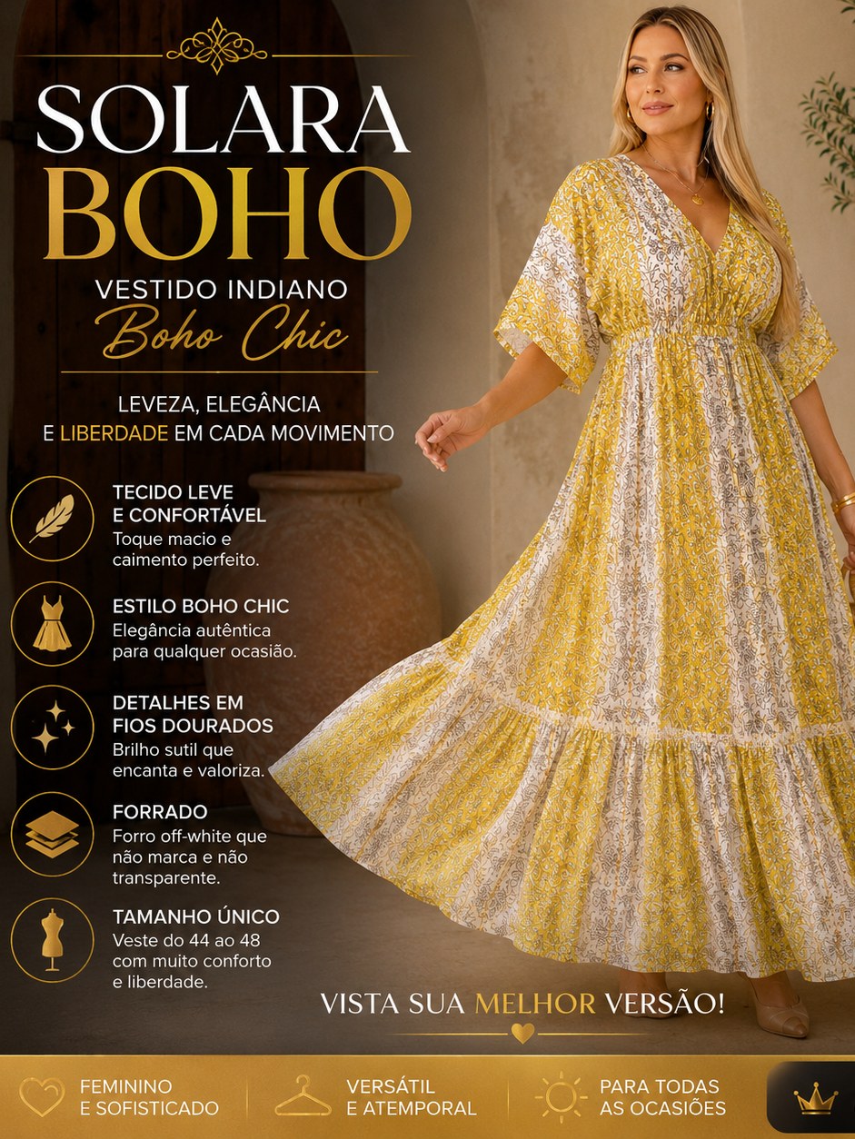 Vestido Solara Boho