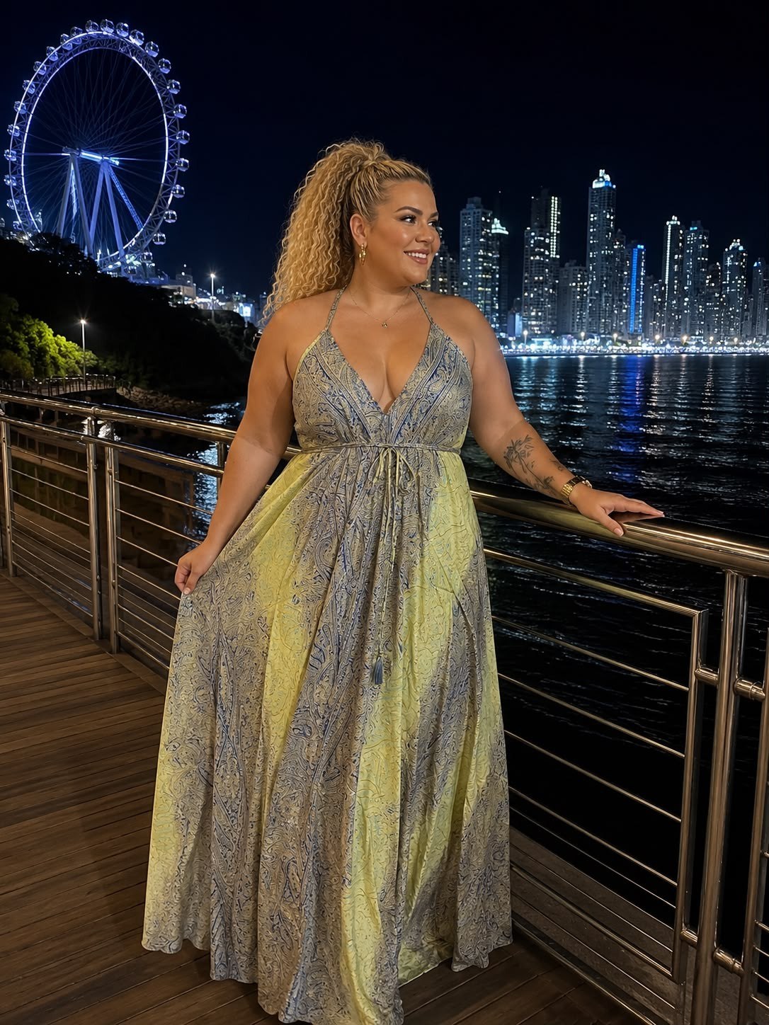 Vestido indiano seda