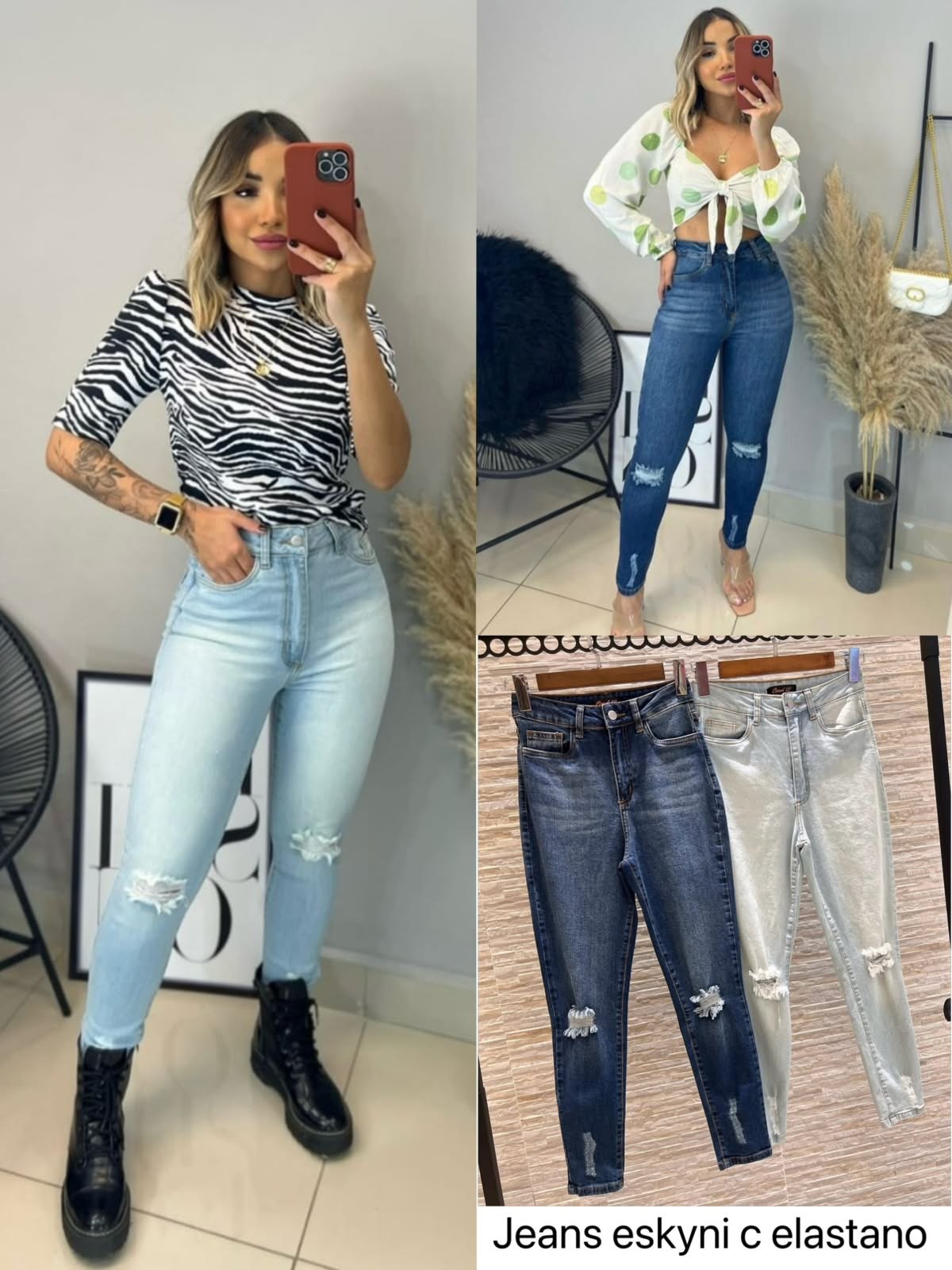 CALÇA JEANS FEMININA