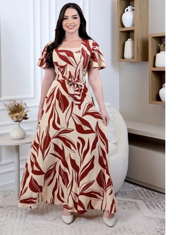 Vestido longo Evasê