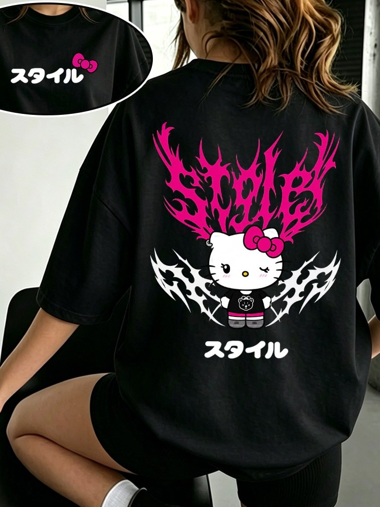 Camiseta Oversized Style Freaky Streetwear AcademiaXM0059