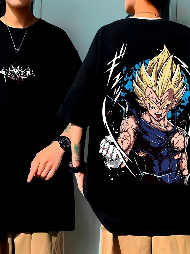 Camiseta oversized 100% Algodão Estampa Anime Dragon Ball