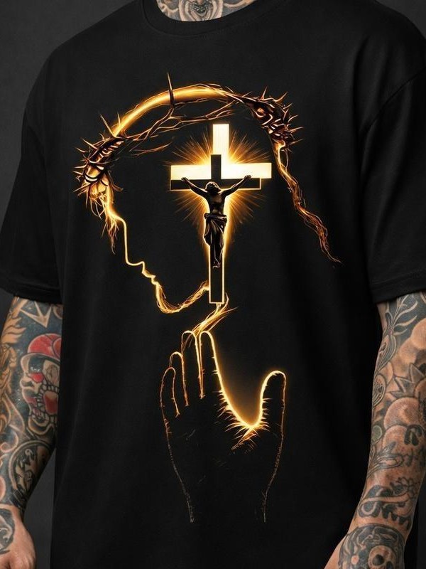 Camista 100% Algodão de Fé e Esperança Jesus CristoYC6305