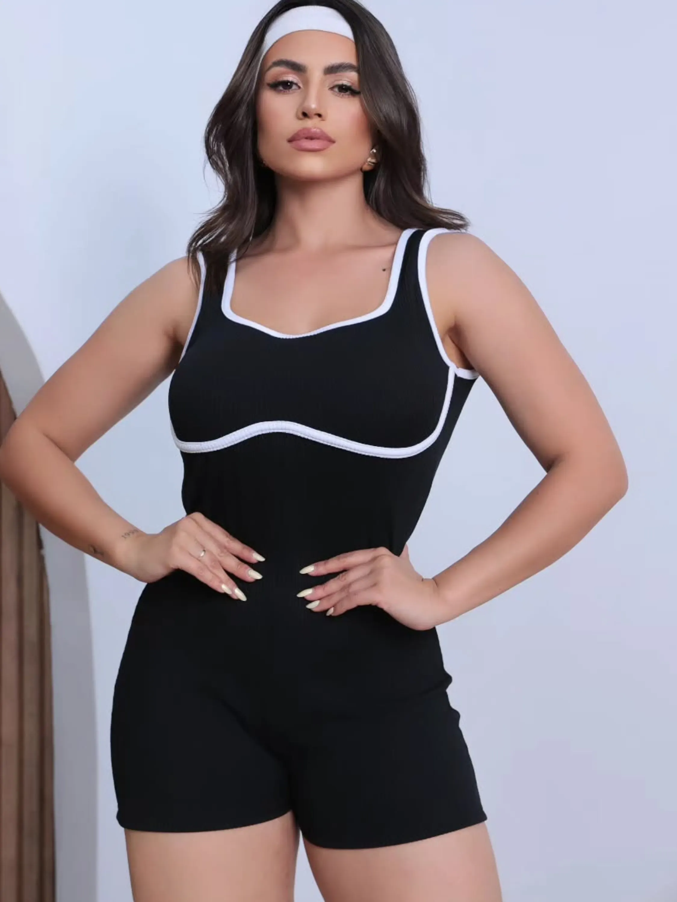 Macaquinho de Alça Fita Bicolor