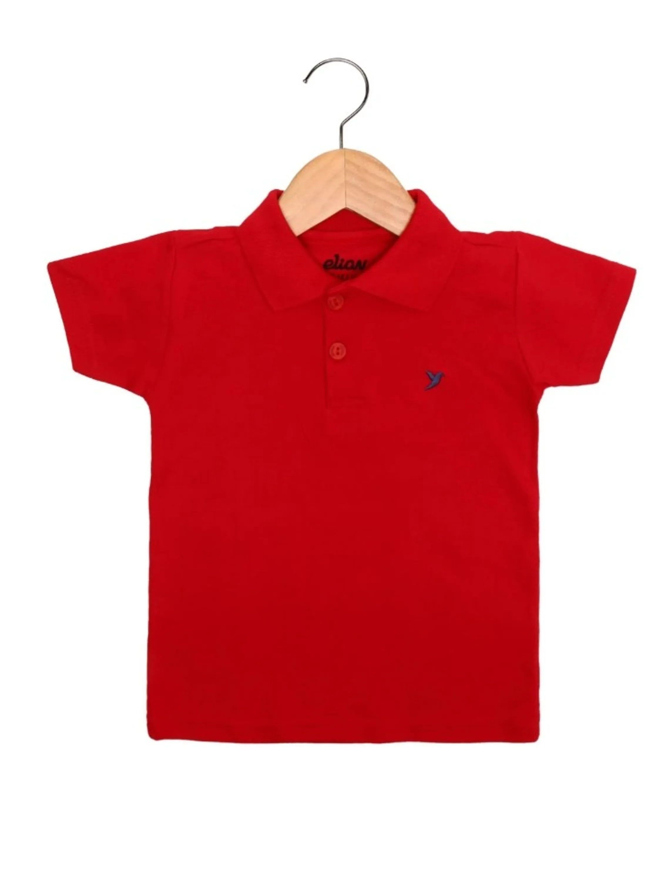 Camisa Polo Infantil Menino Vermelha Elian