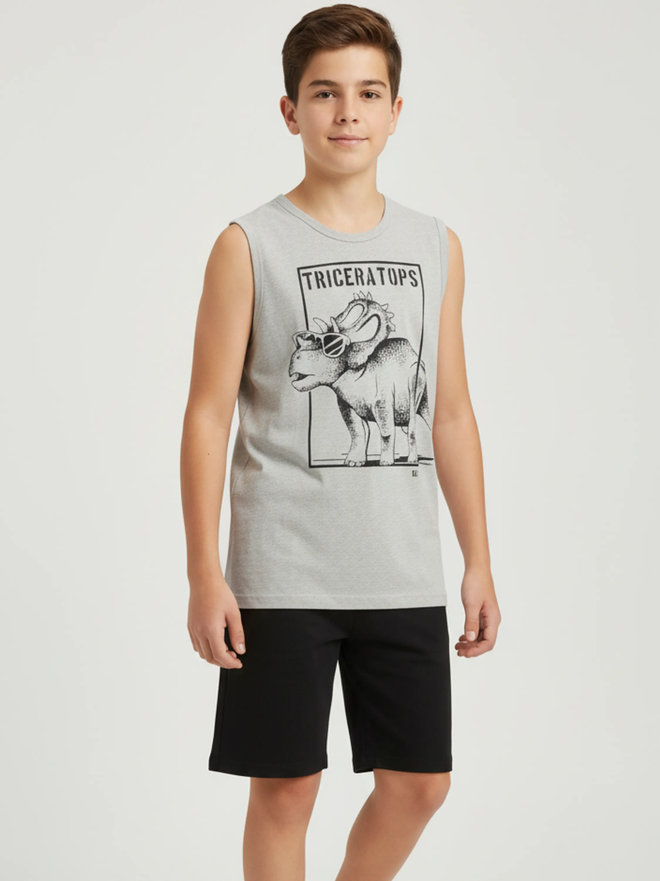 Conjunto juvenil menino Dino Boca Grande