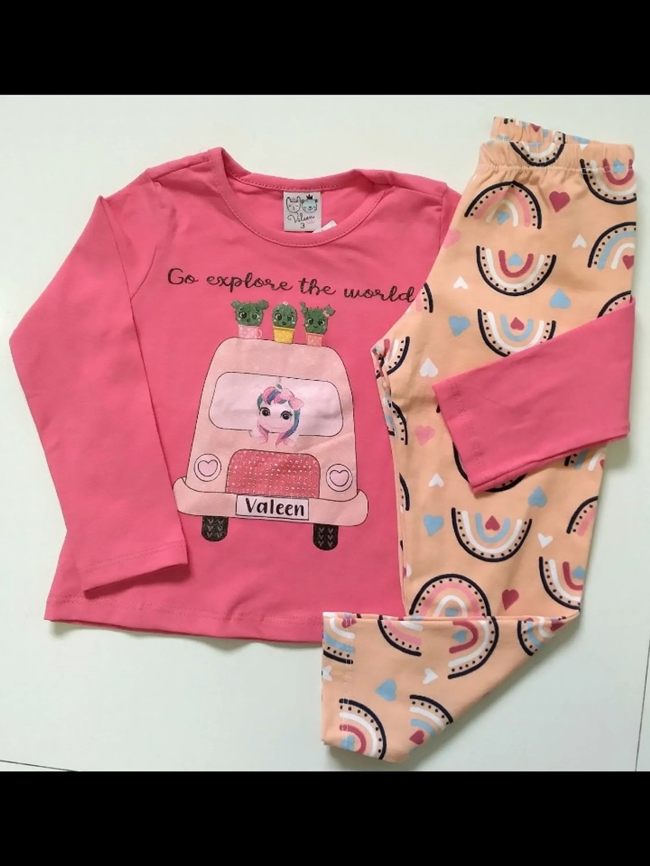 Conjunto Infantil Meia Estação Menina tam 3