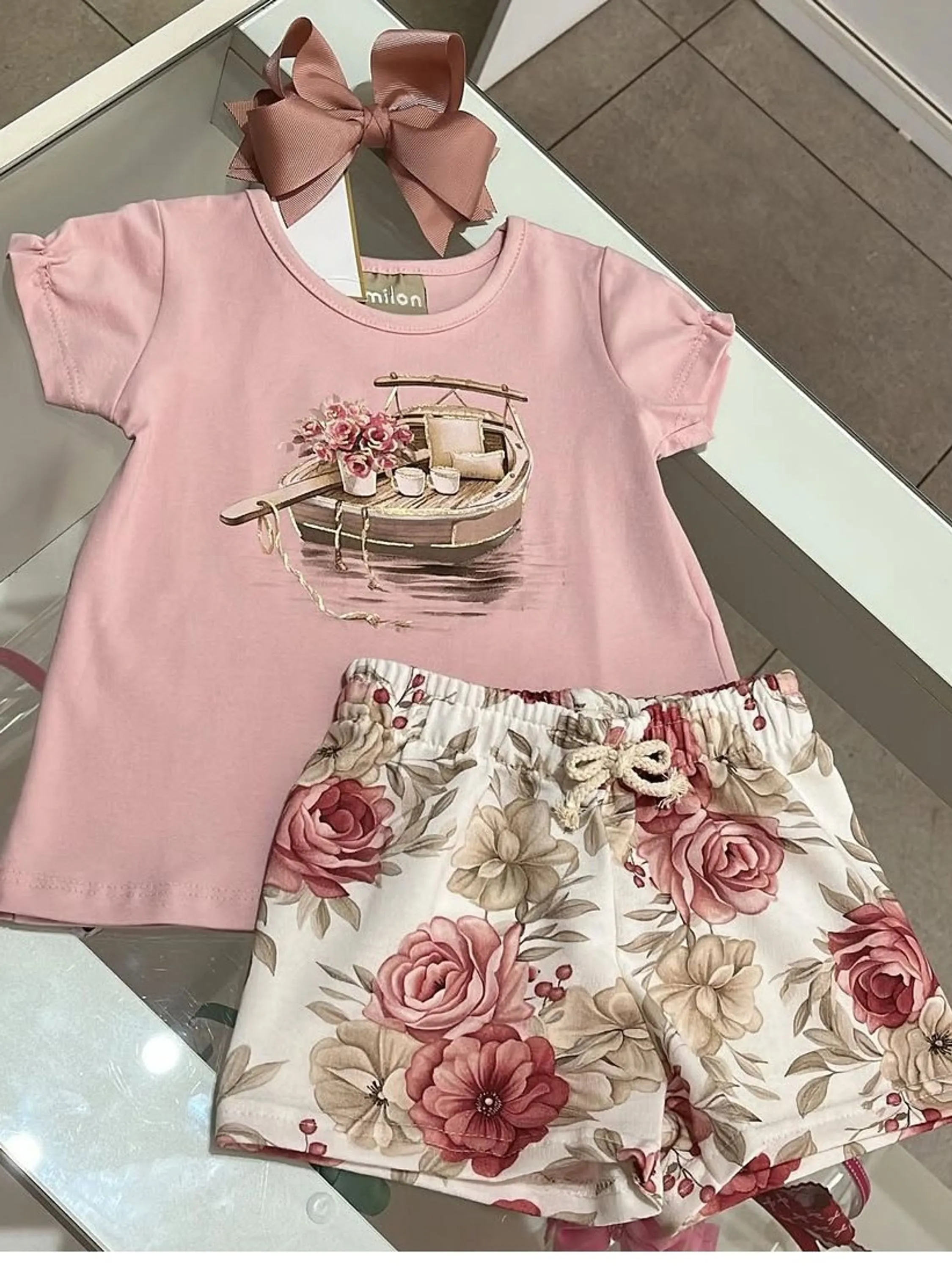 Conjunto Infantil Feminino Milon Rose